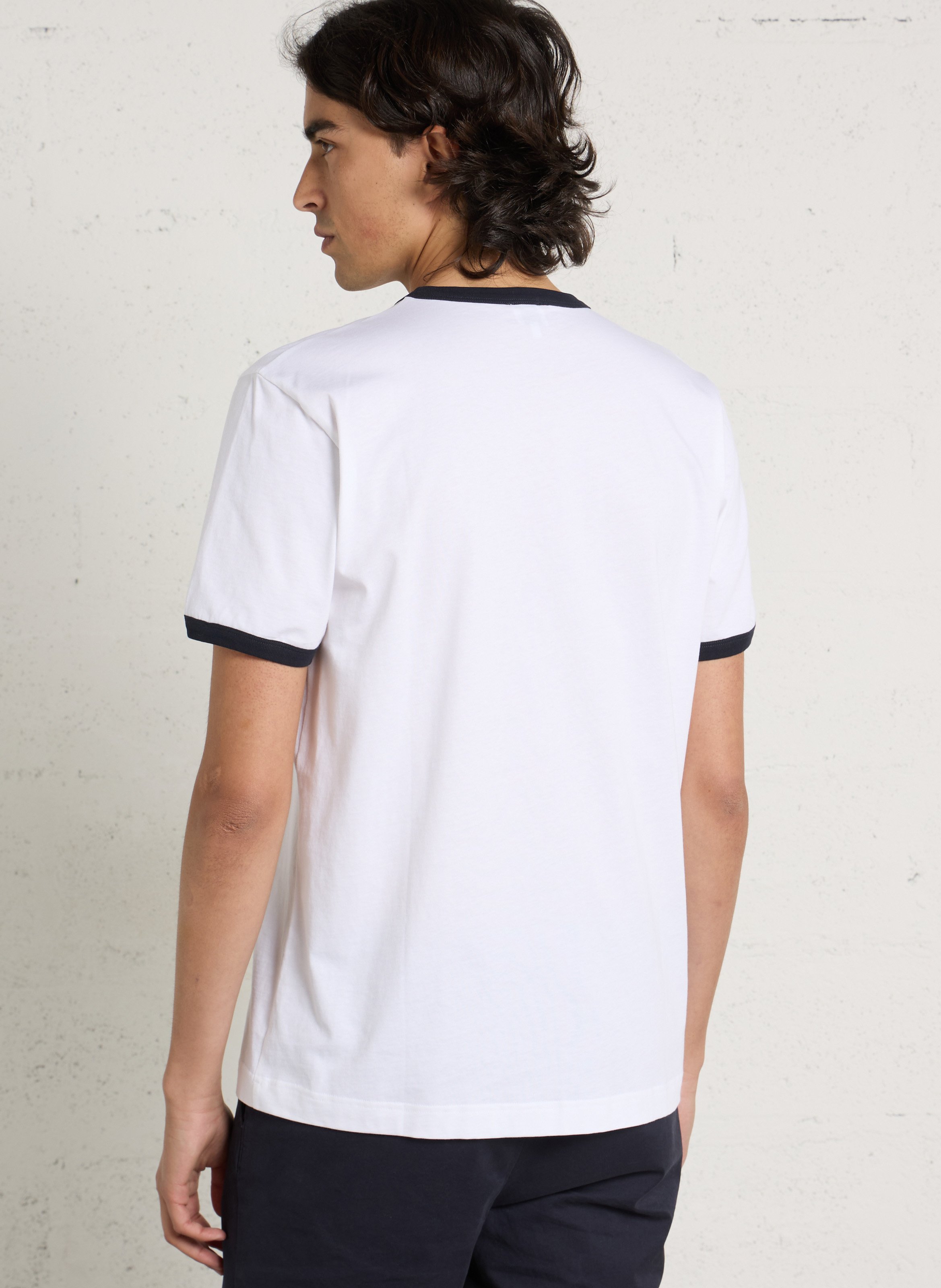 T-shirt droit en coton AU PRINTEMPS PARIS Bleu