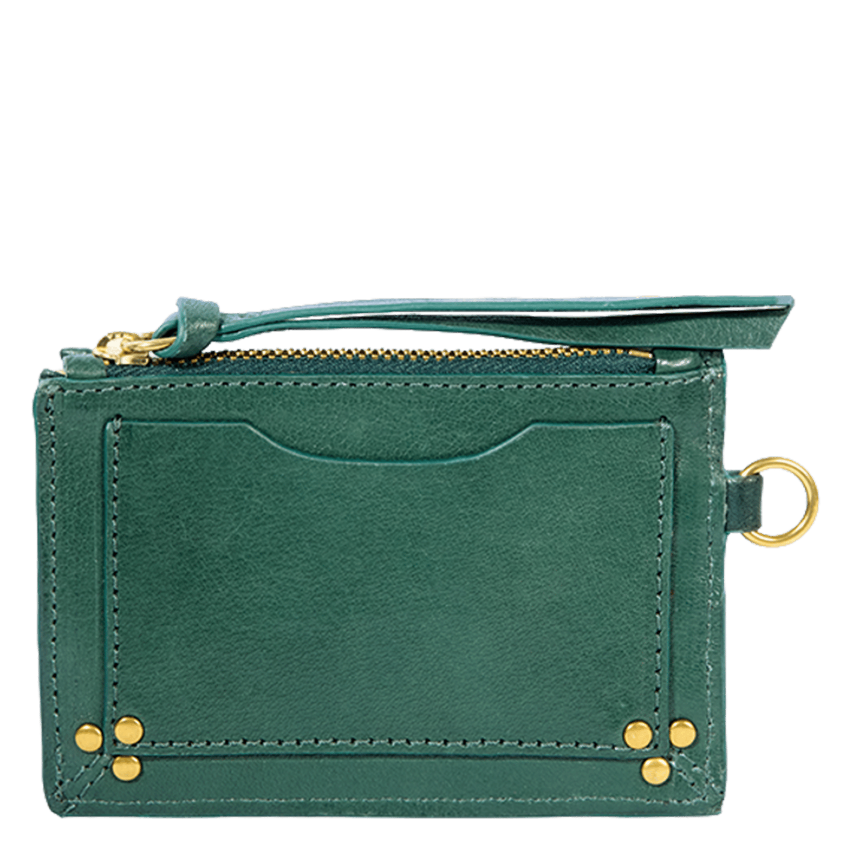 Porte-cartes zippé avec anneau JEROME DREYFUSS Kaki