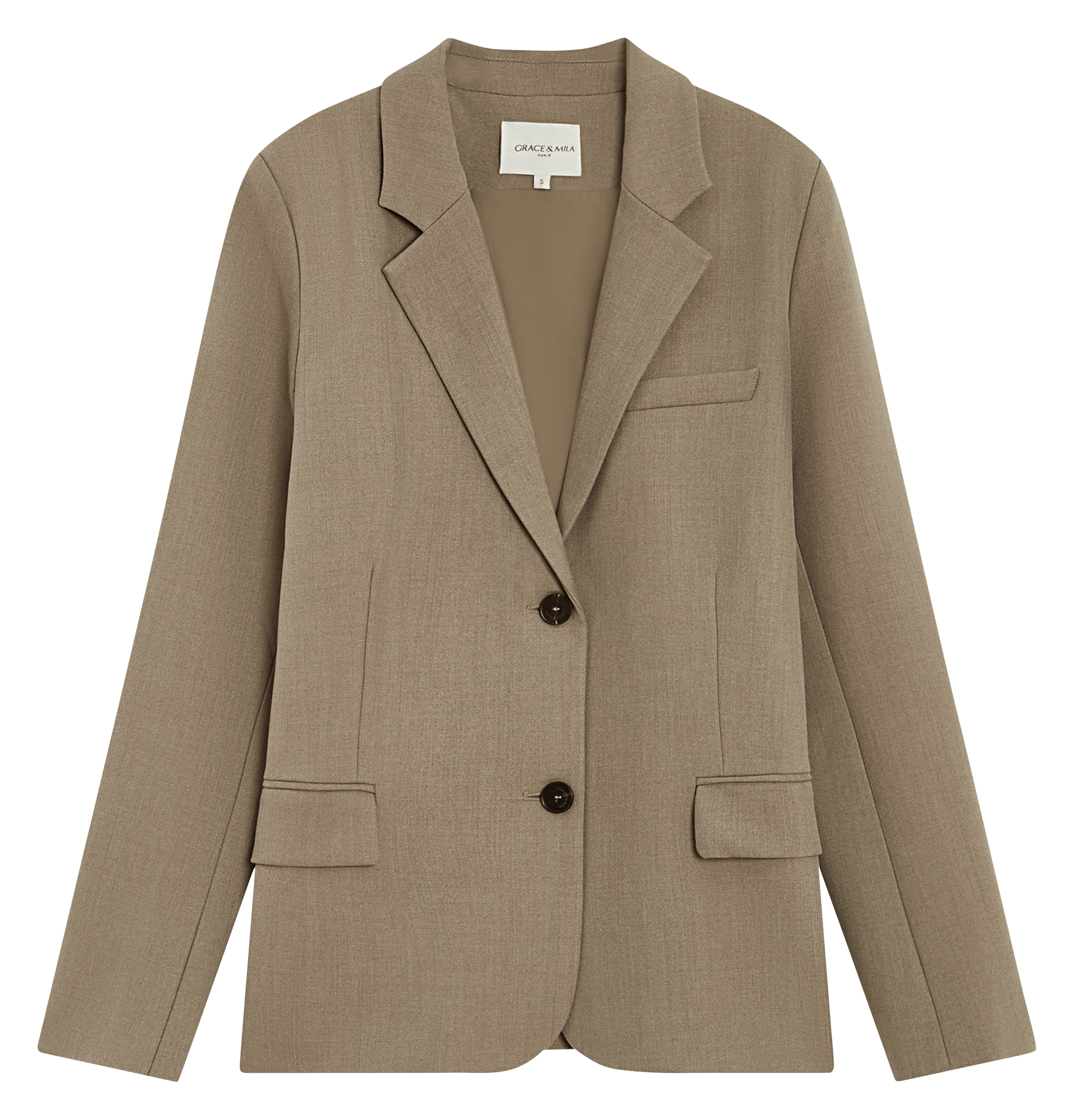 Straight suit jacket GRACE ET MILA Beige