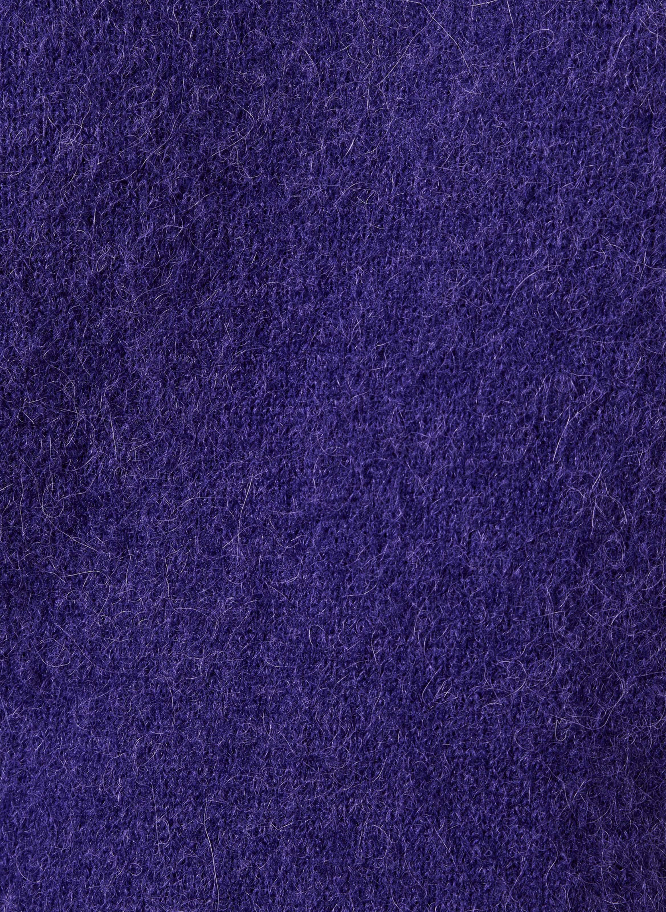 Round-neck alpaca-blend sweater LA FEE MARABOUTEE Purple