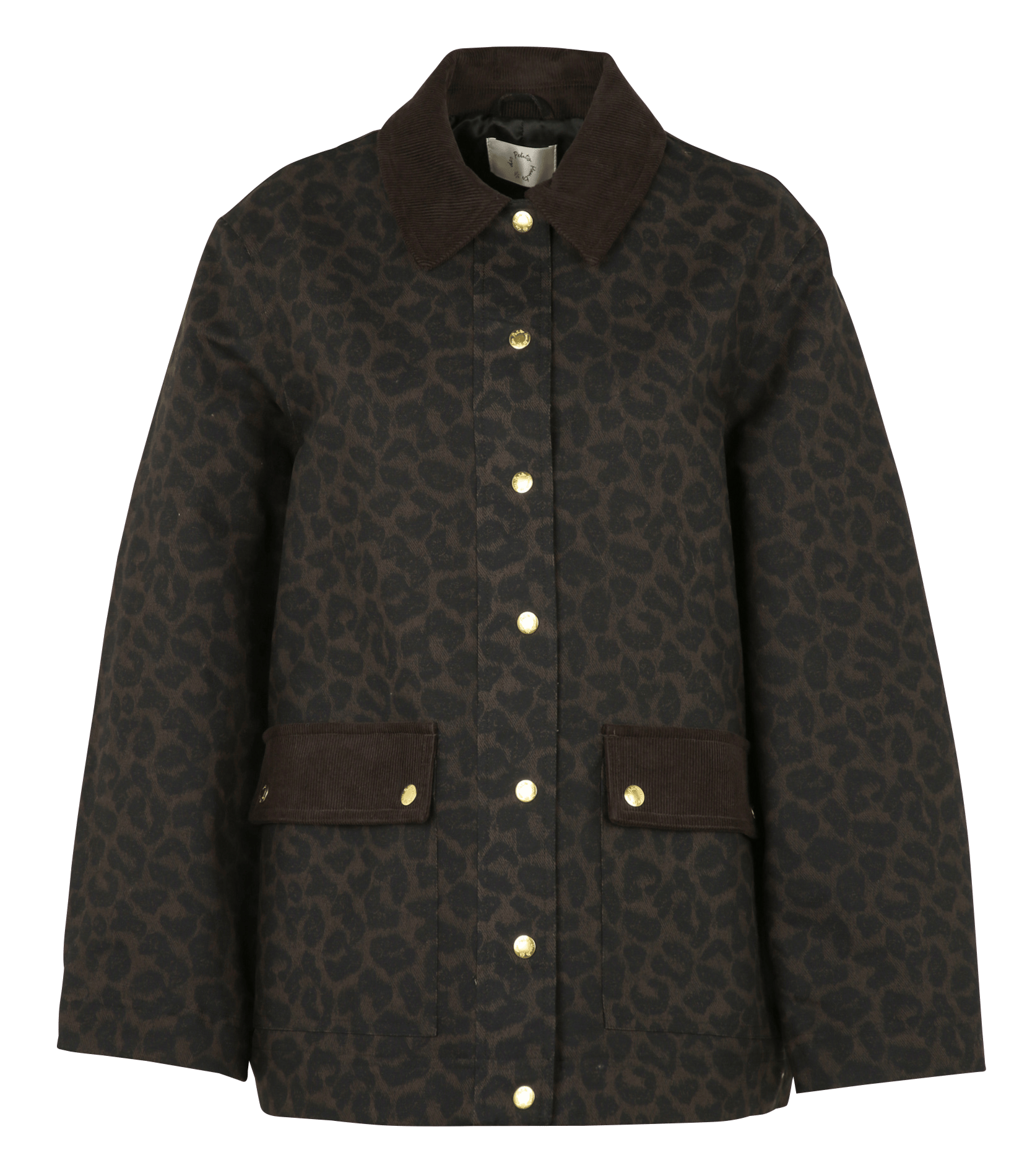 Leopard print cotton jacket DES PETITS HAUTS Multicolored