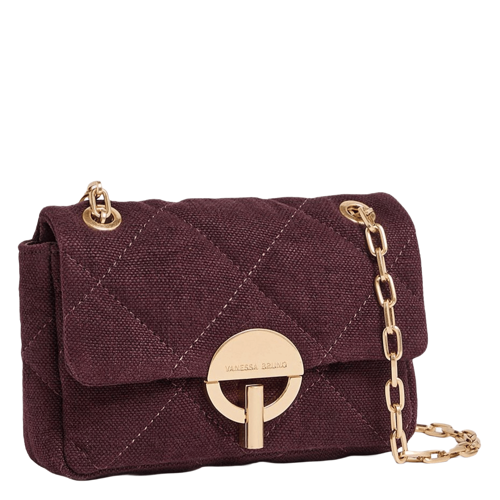 Sac bandoulière en lin | Violet VANESSA BRUNO Femme