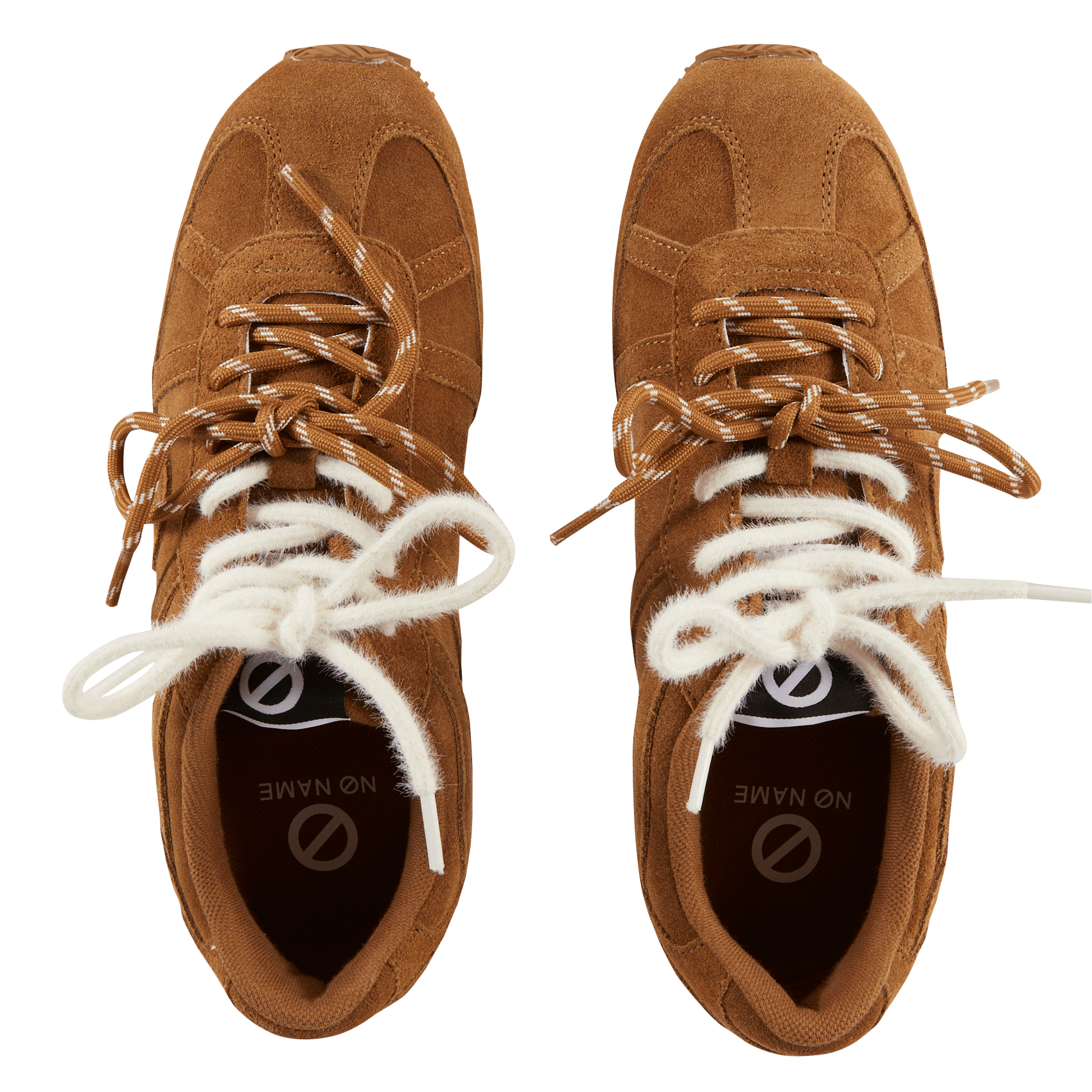 Lage sneakers van veloursleer NO NAME Bruin