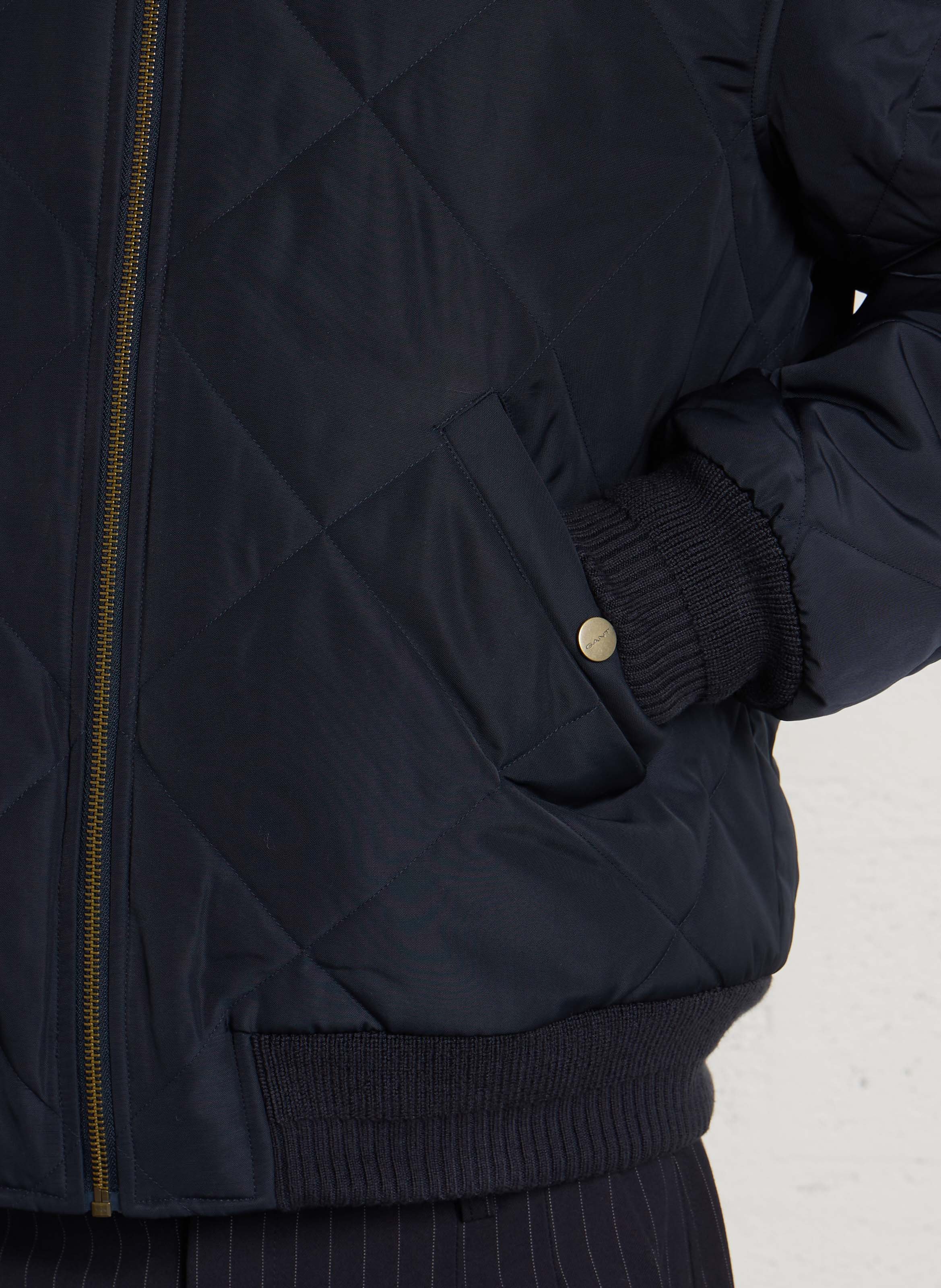 Blouson droit réversible à carreaux effet matelassé GANT Bleu