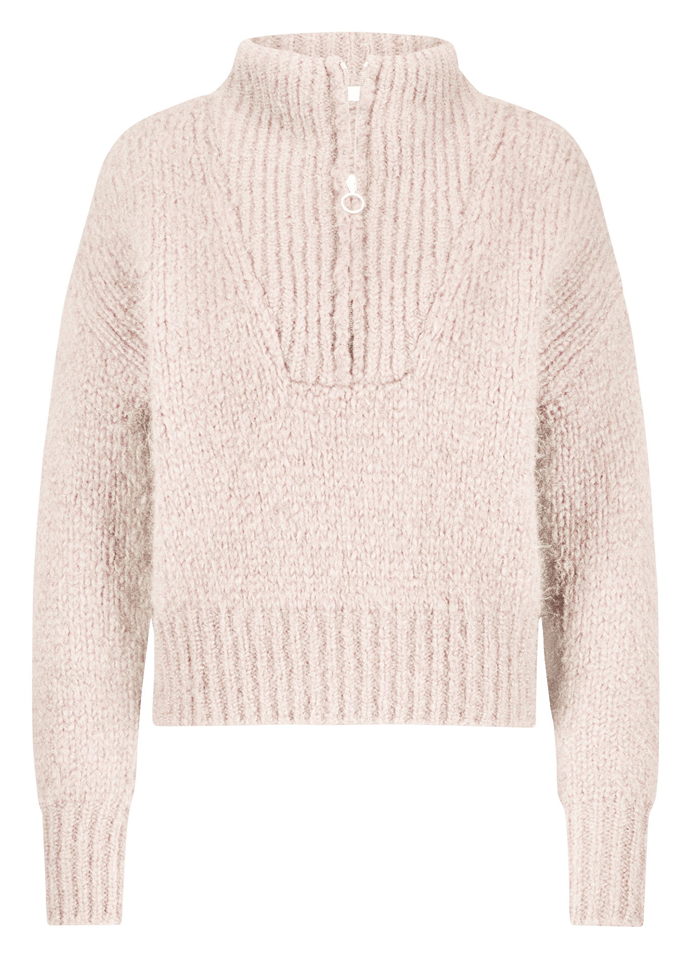 Oversized trui met truckerkraag BY BAR Zwart