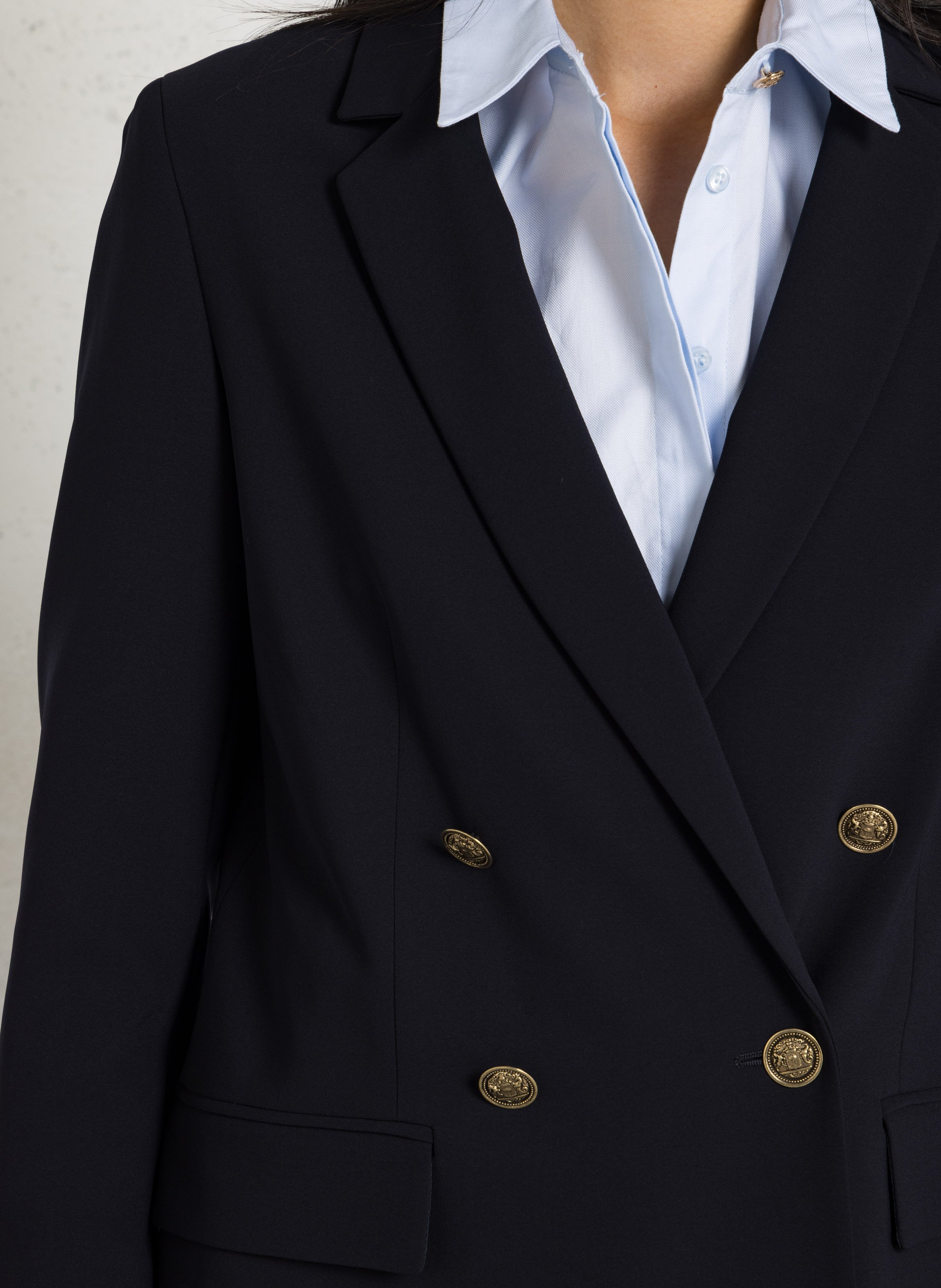 Blazer recto de doble botonadura MAISON 123 Azul