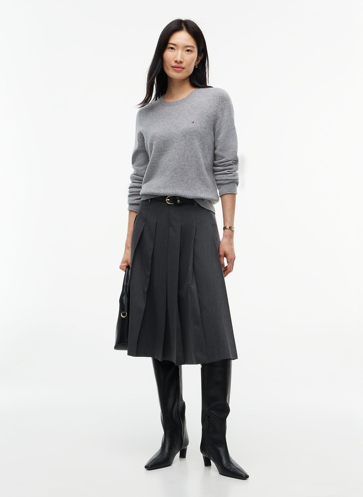 Straight wool sweater TOMMY HILFIGER Grey