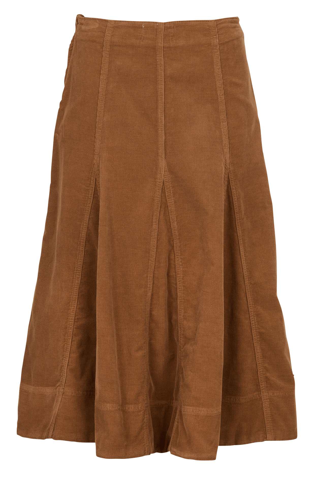 Ribbed cotton midi skirt SUD EXPRESS Brown
