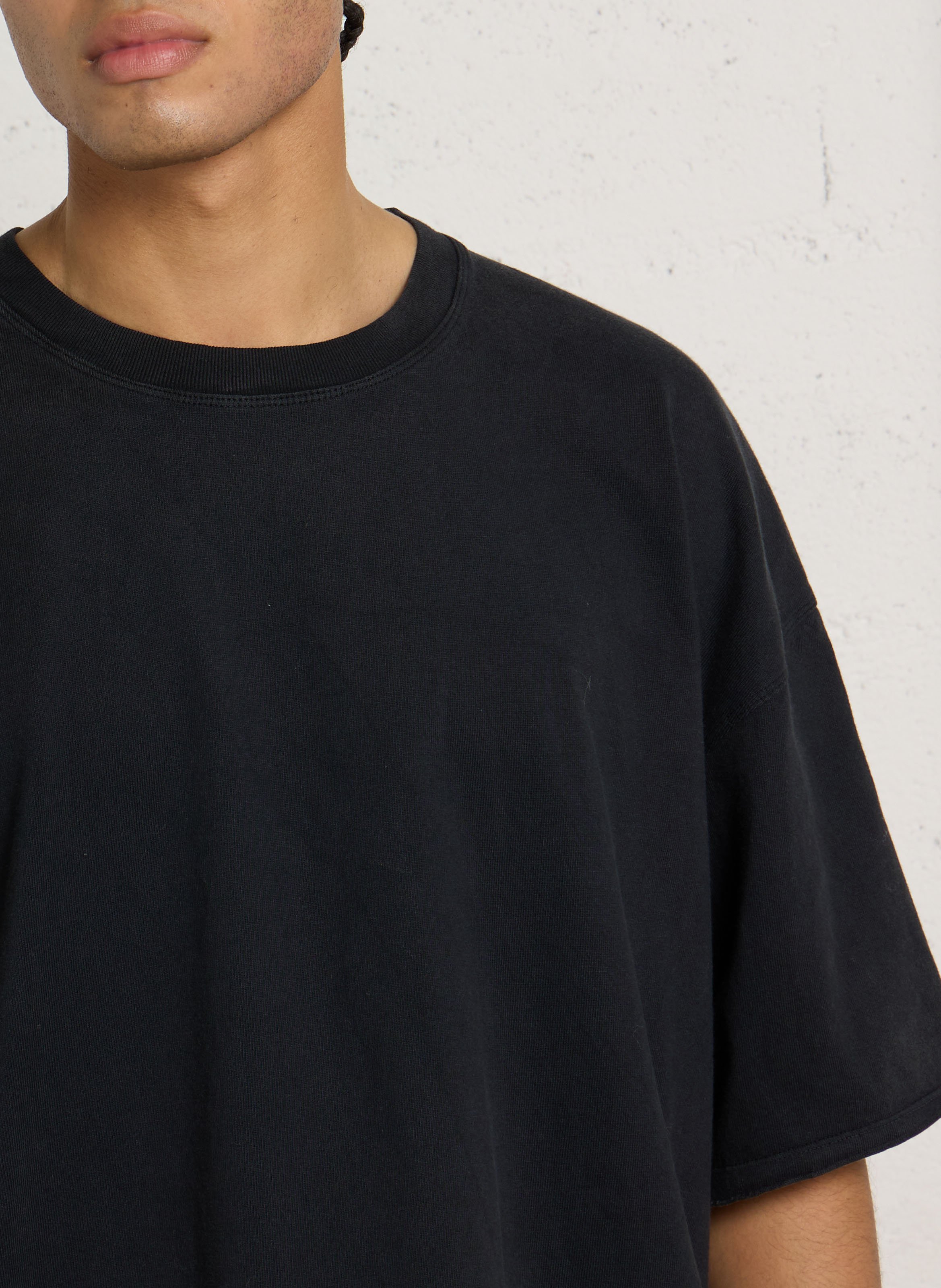 T-shirt droit en coton AMERICAN VINTAGE Noir