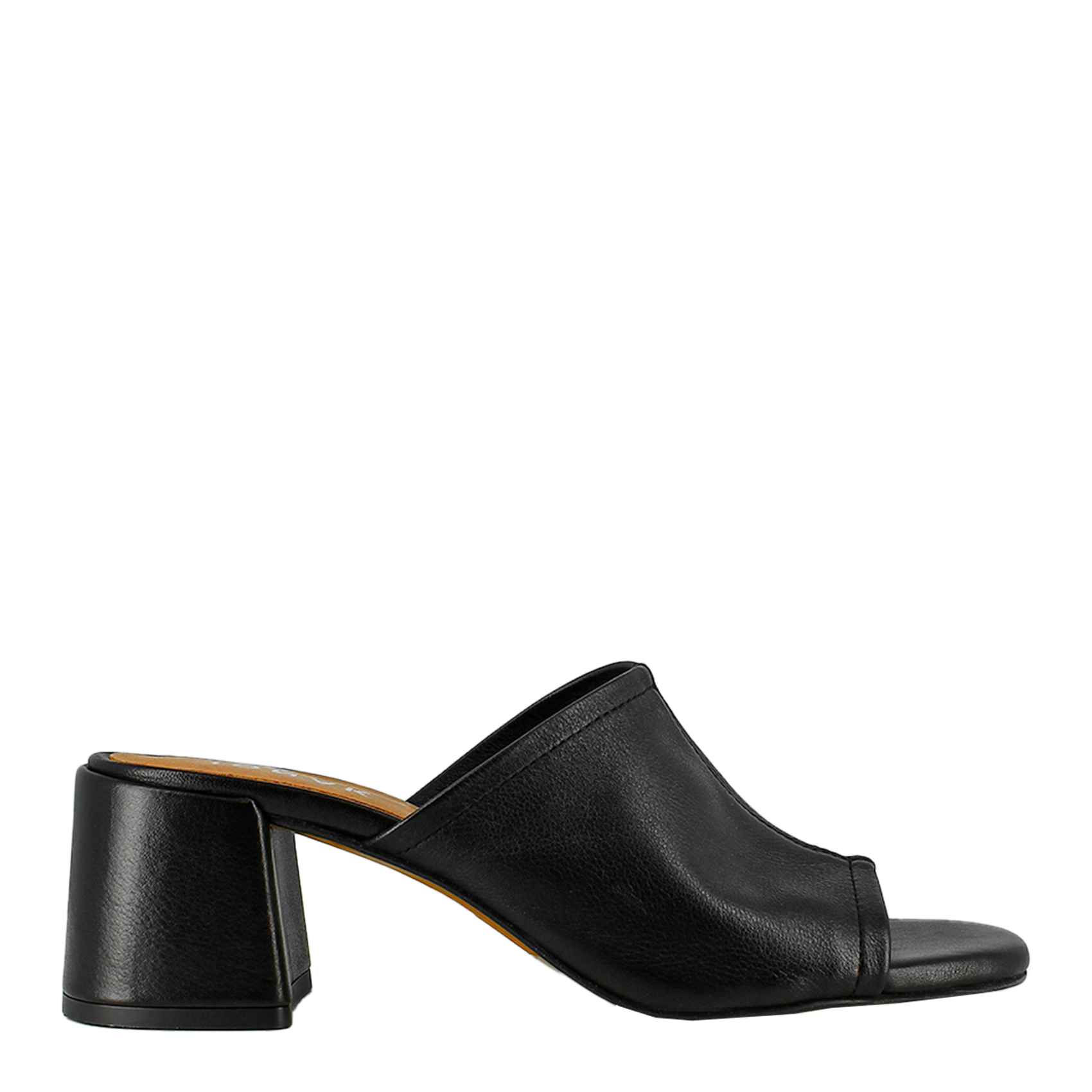 Heeled leather mules JONAK Black