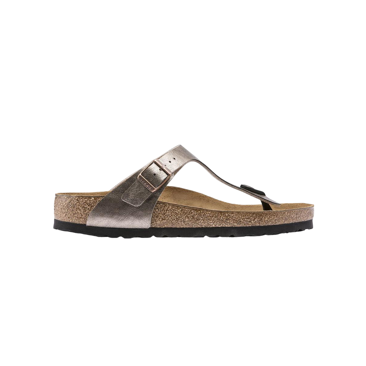 Faux leather sandals BIRKENSTOCK Grey