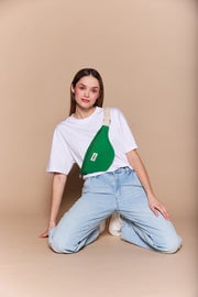 Cotton waist bag HINDBAG Green