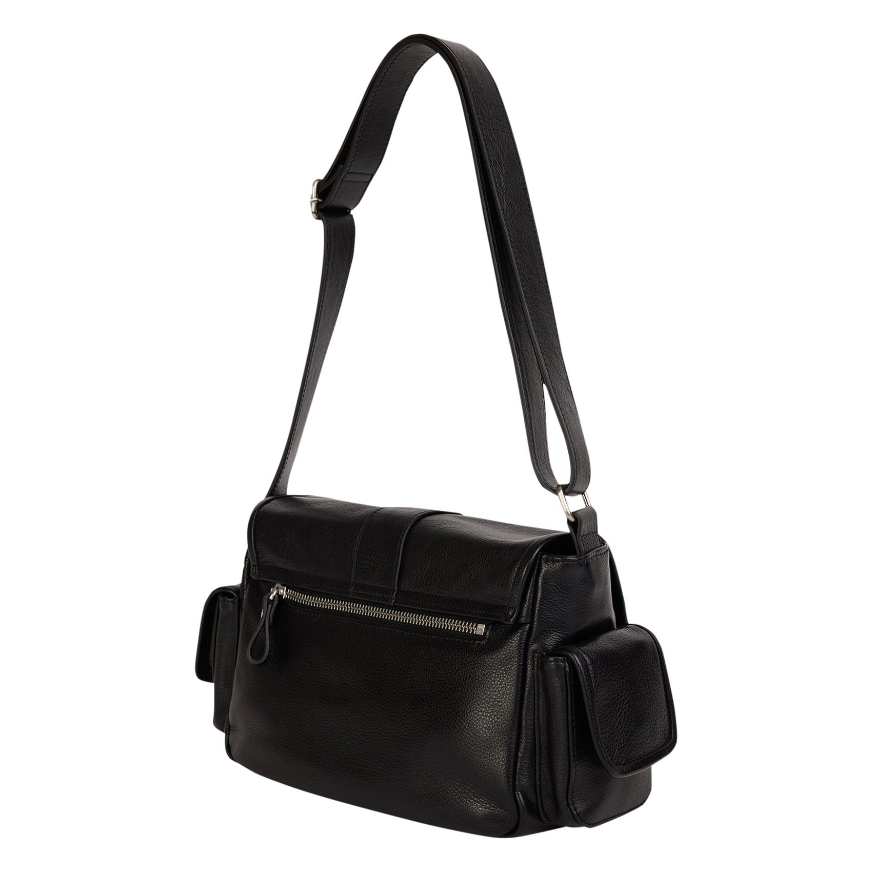 Sac bandoulière en cuir NAT & NIN Noir