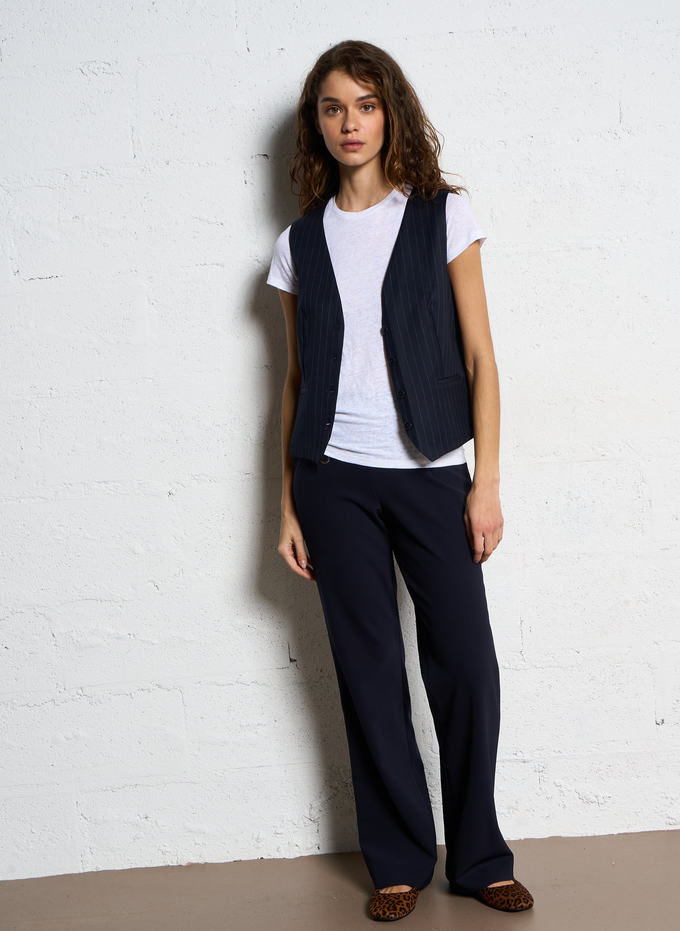 Straight-leg pants Blue