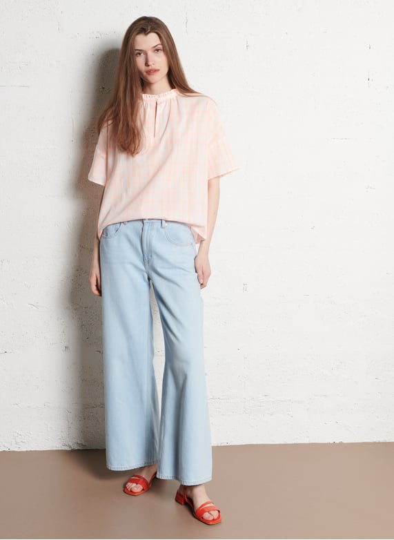 Gekleurde straight-fit jeans met 5 zakken - Look 7