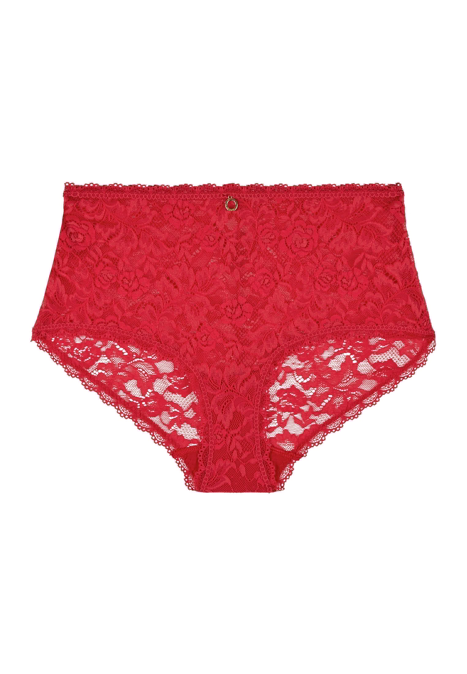 High-waisted lace panties AUBADE Red