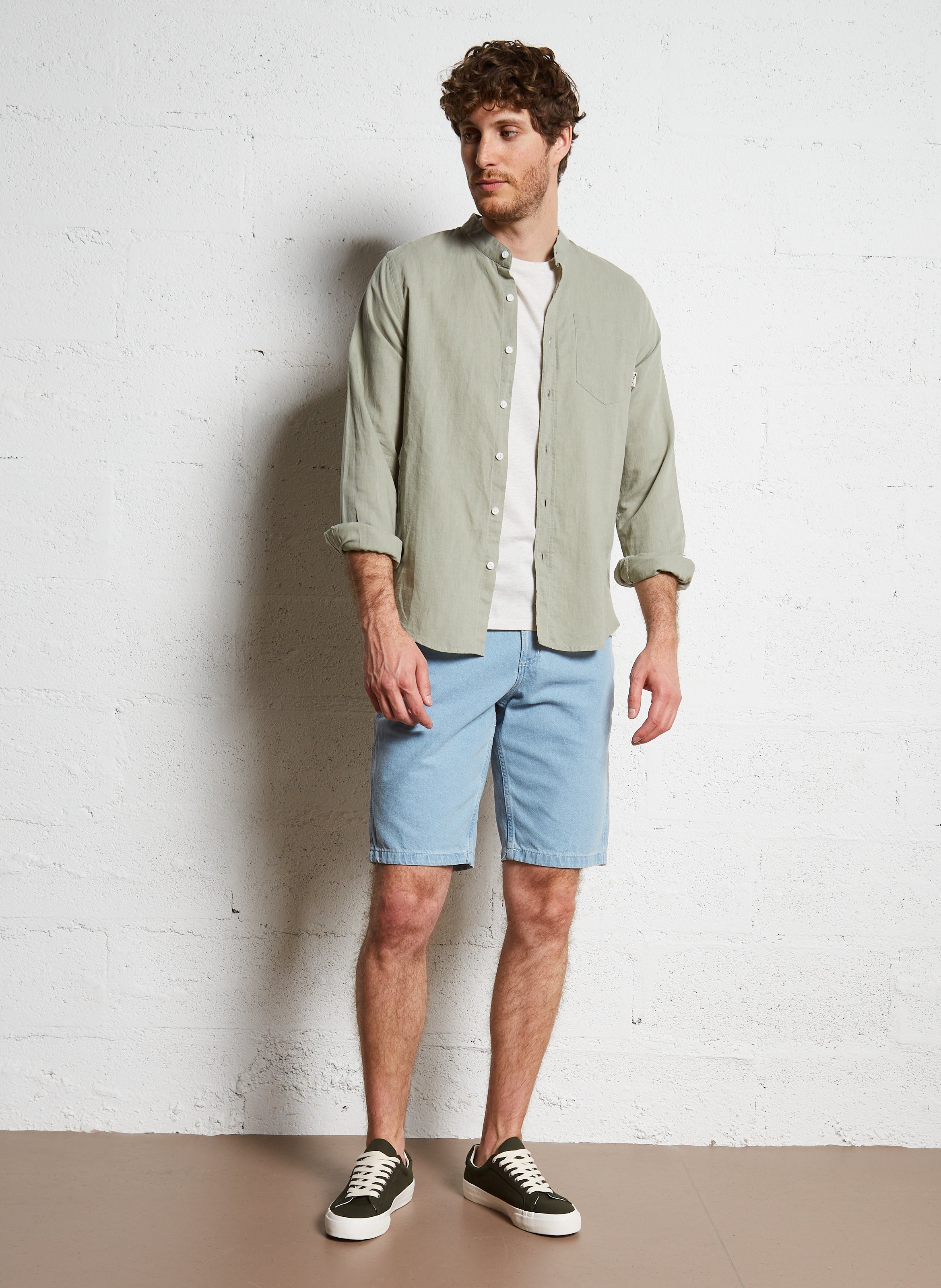 Short droit en coton  DICKIES Bleu
