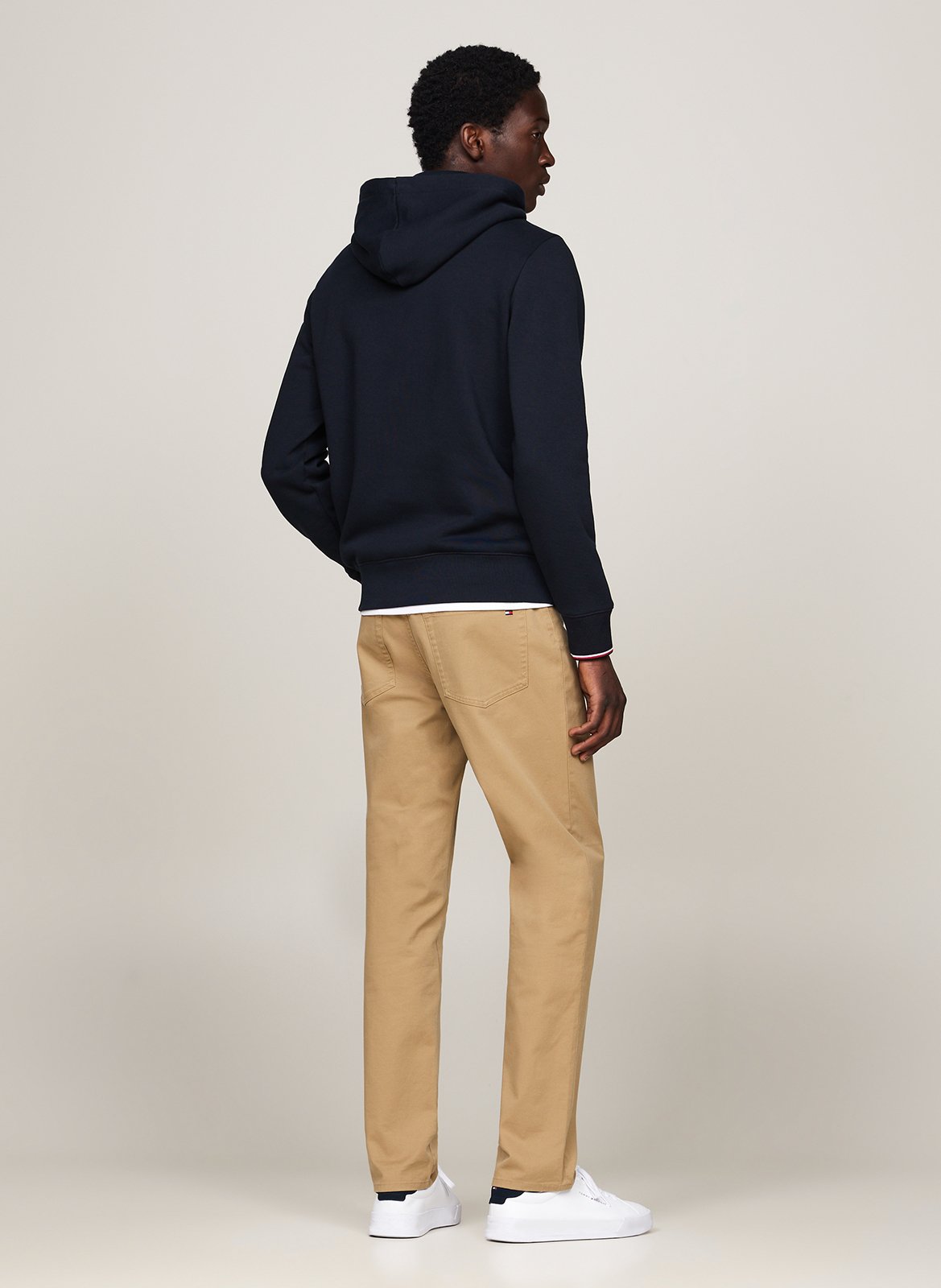 Straight-fit organic cotton-blend sweatshirt TOMMY HILFIGER Blue