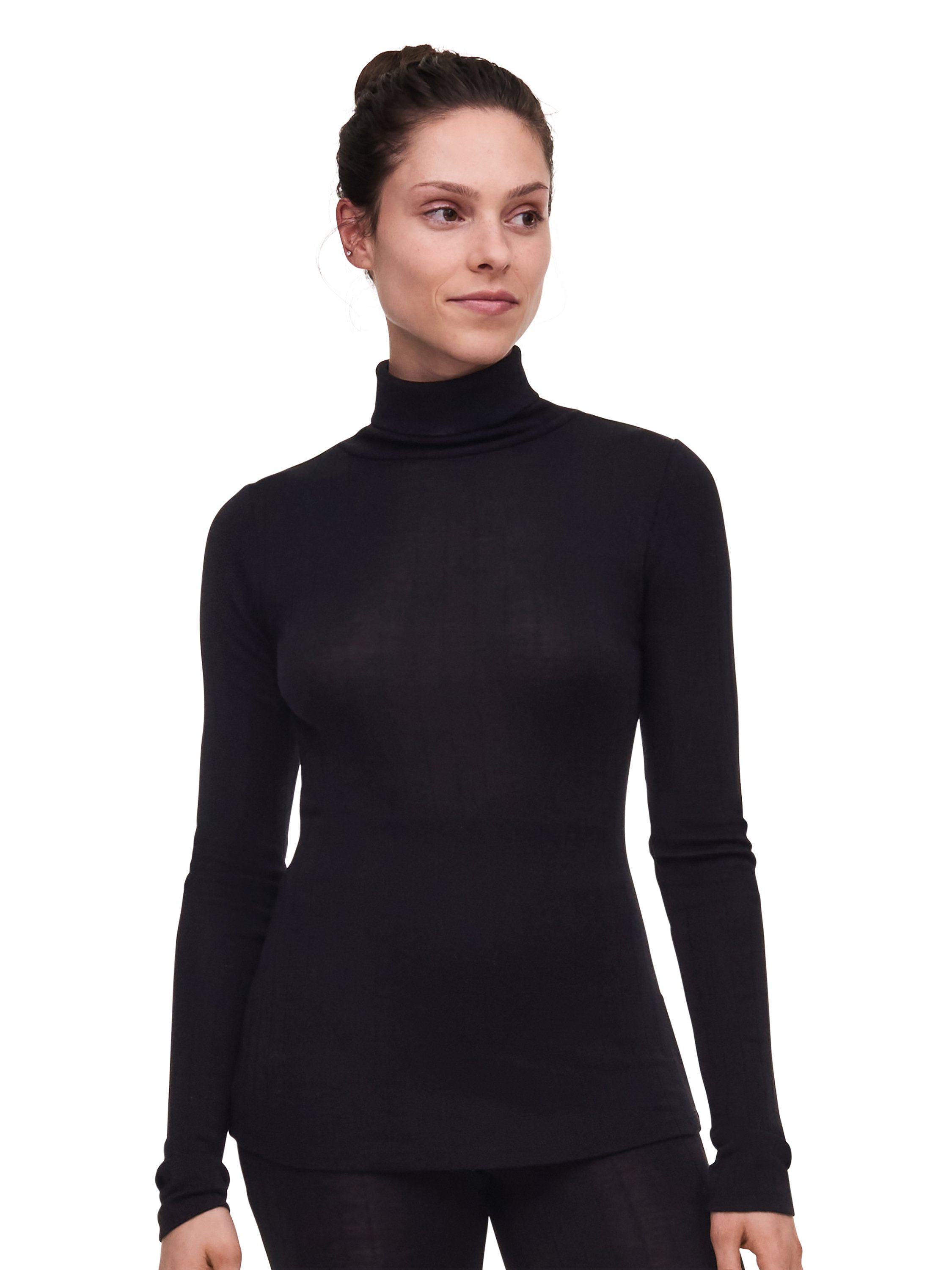 Long-sleeve turtleneck T-shirt BlackCHANTELLE