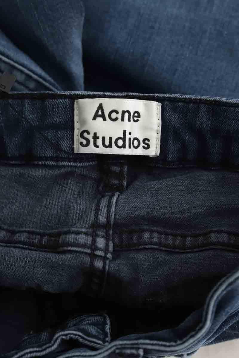 Cotton skinny jeans ACNE STUDIOS - Seconde Main Blue
