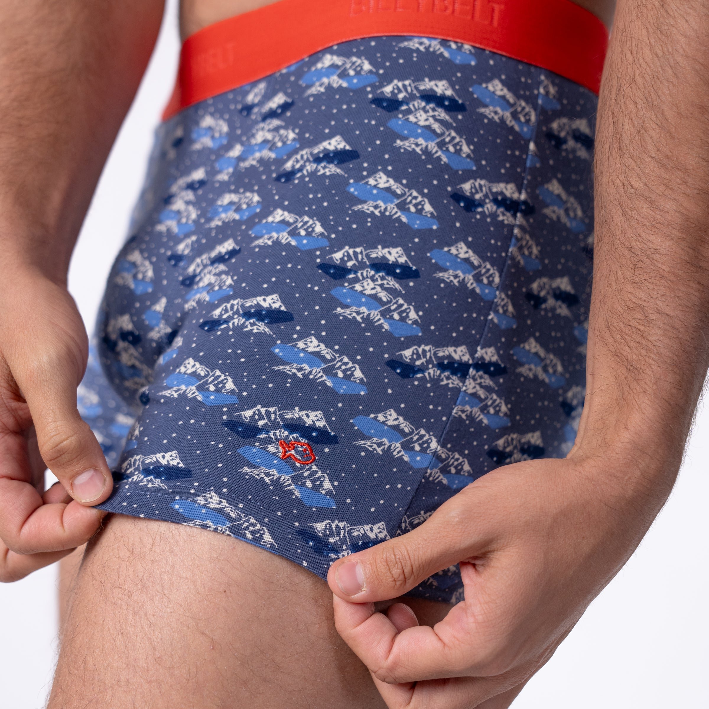 Organic cotton boxers BILLYBELT Blue
