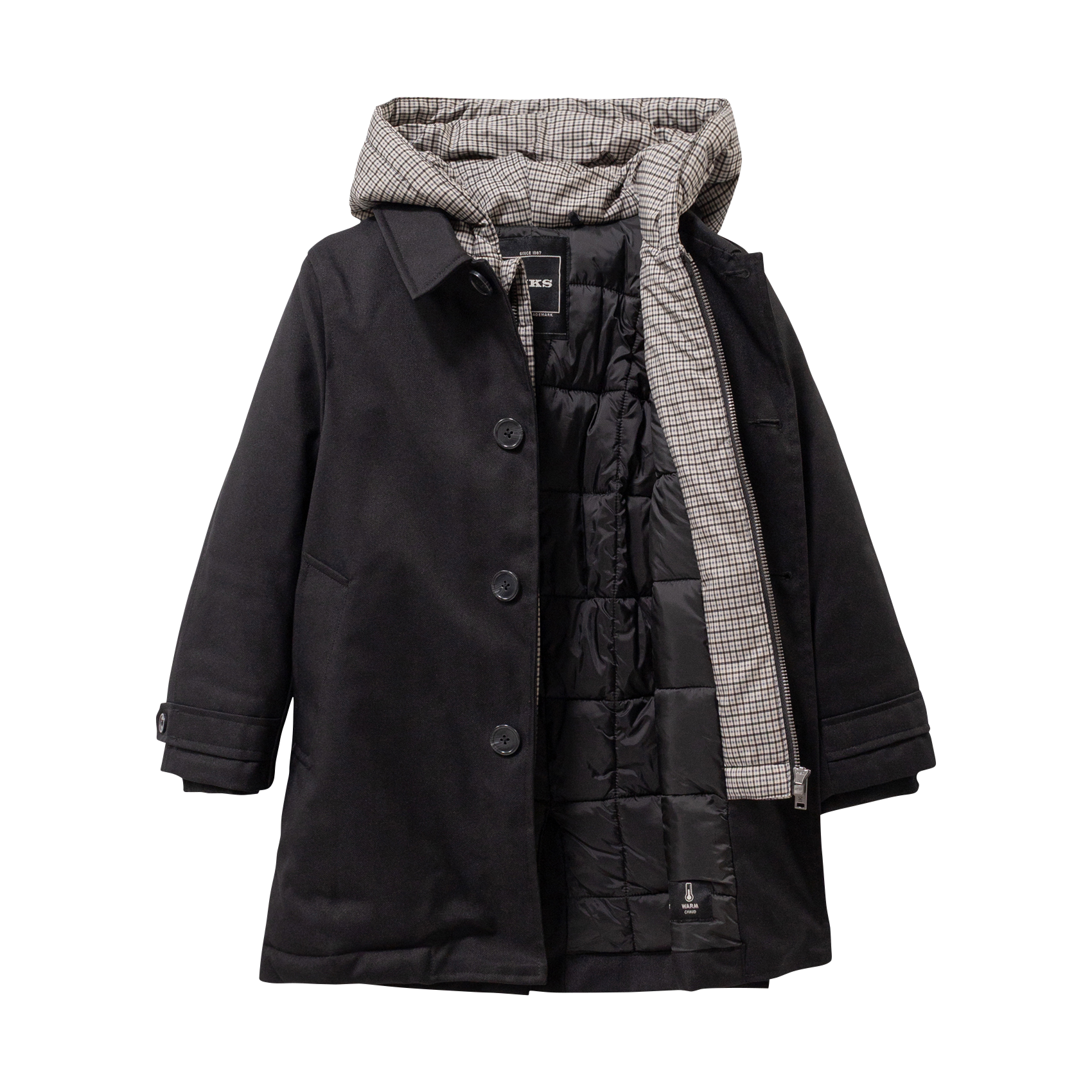 Trench à capuche IKKS JUNIOR Noir