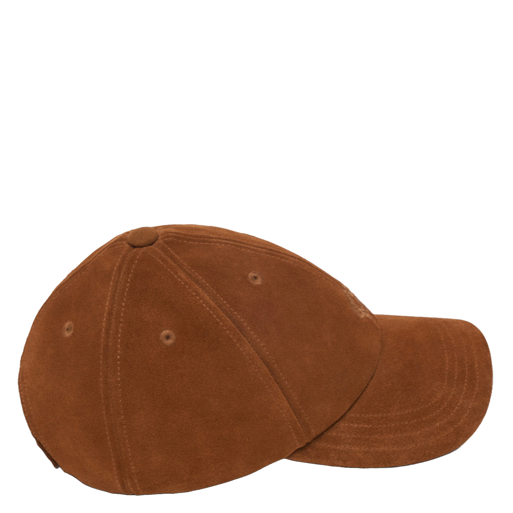 Casquette en cuir MAJE Marron