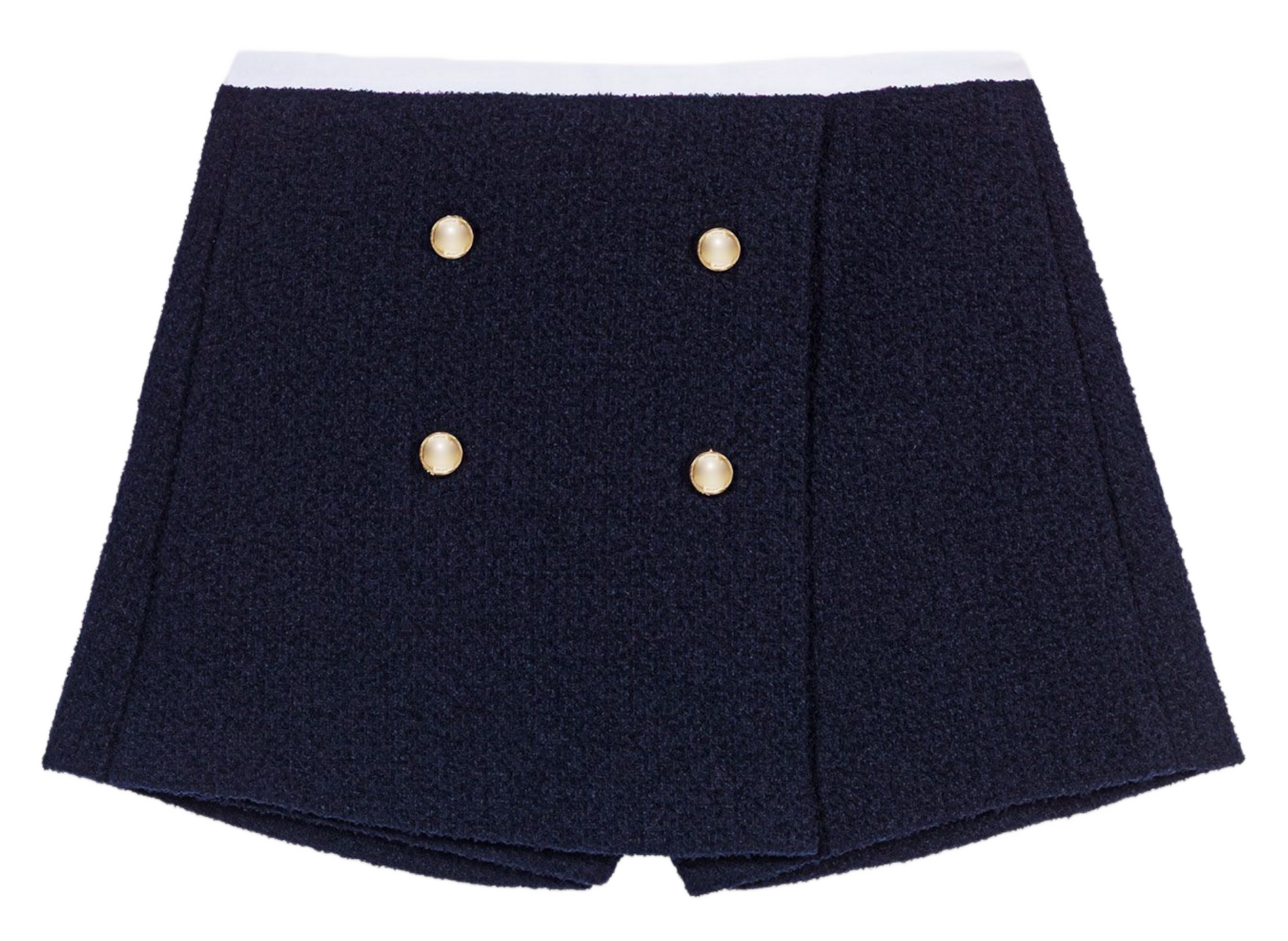 Jupe-short aspect tweed MAJE Bleu