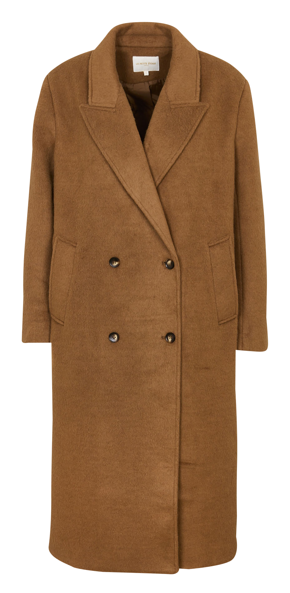 Manteau col tailleur  LA PETITE ETOILE Marron