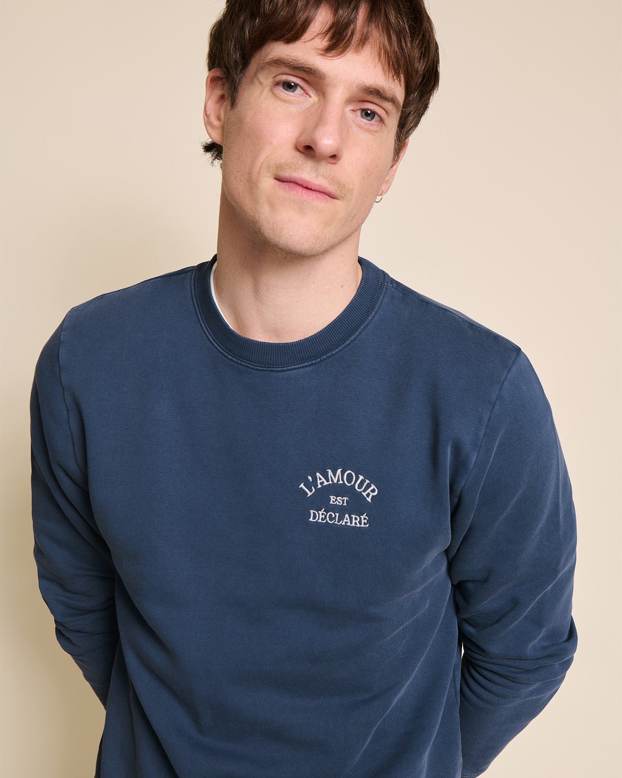 Le sweat l'amour est déclaré EMOI EMOI Bleu