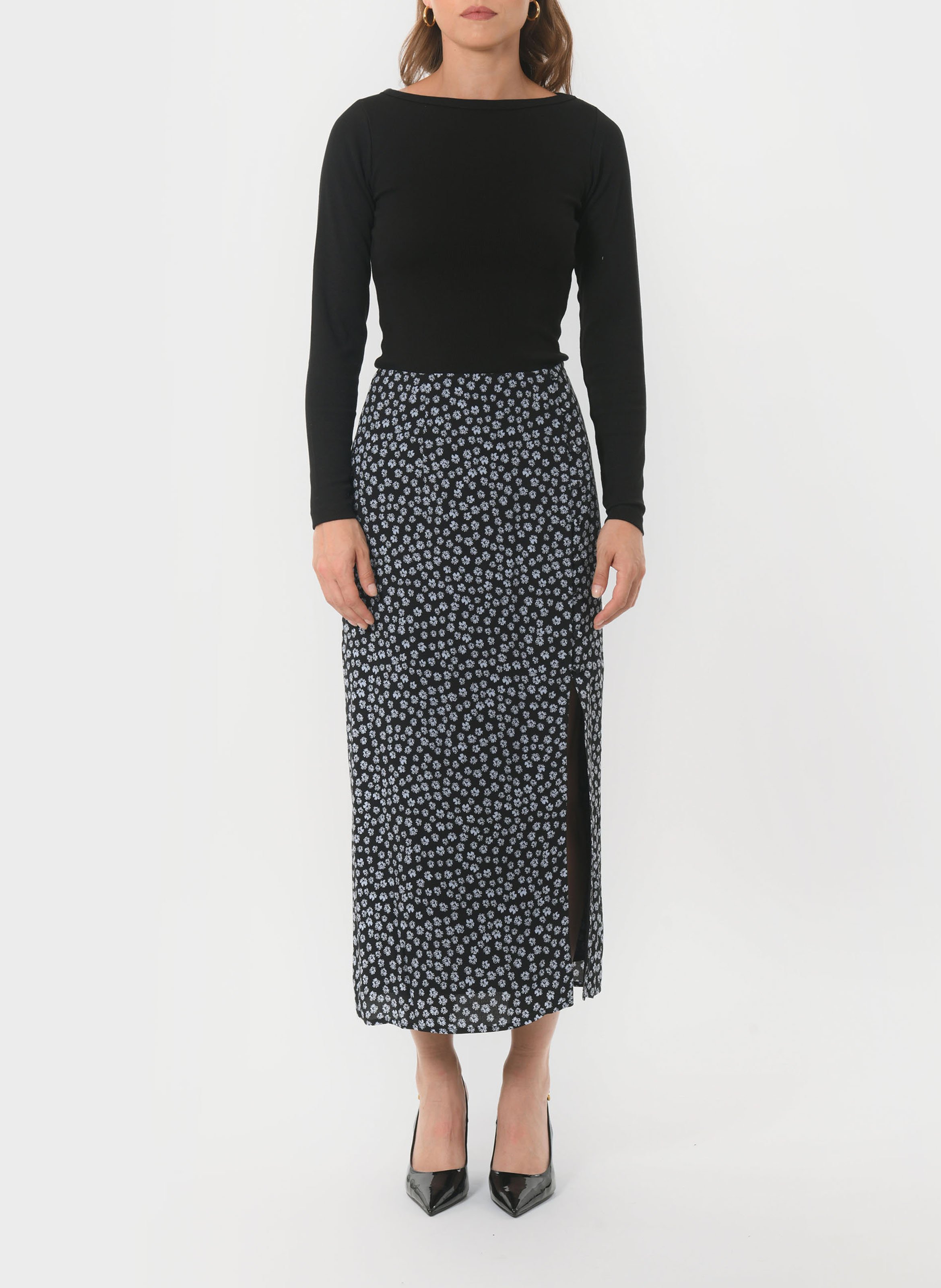 Korte rok met print KOOKAI Zwart