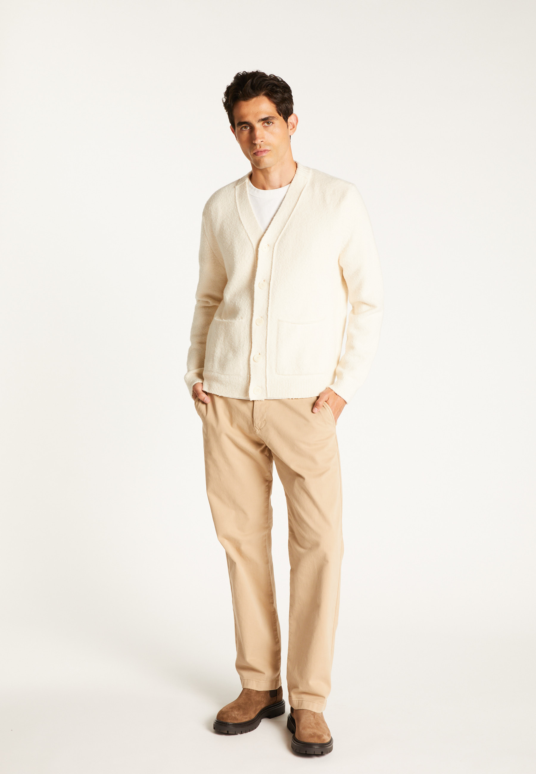 Cotton cardigan MAISON MONTAGUT White