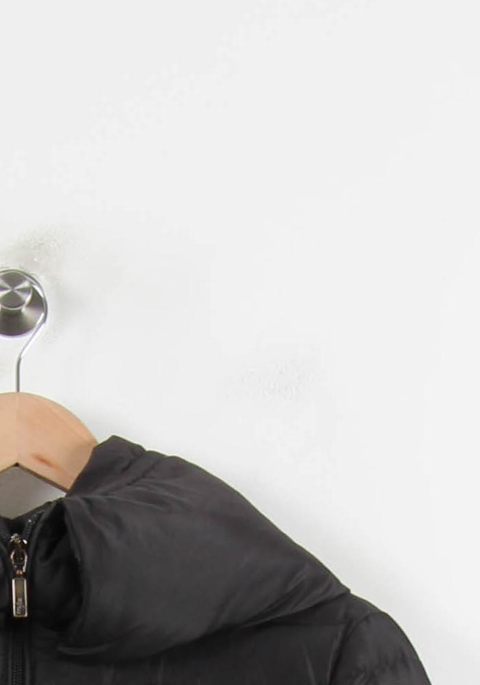 Lightweight quilted padded jacket with high neck MONCLER - Seconde Main Black