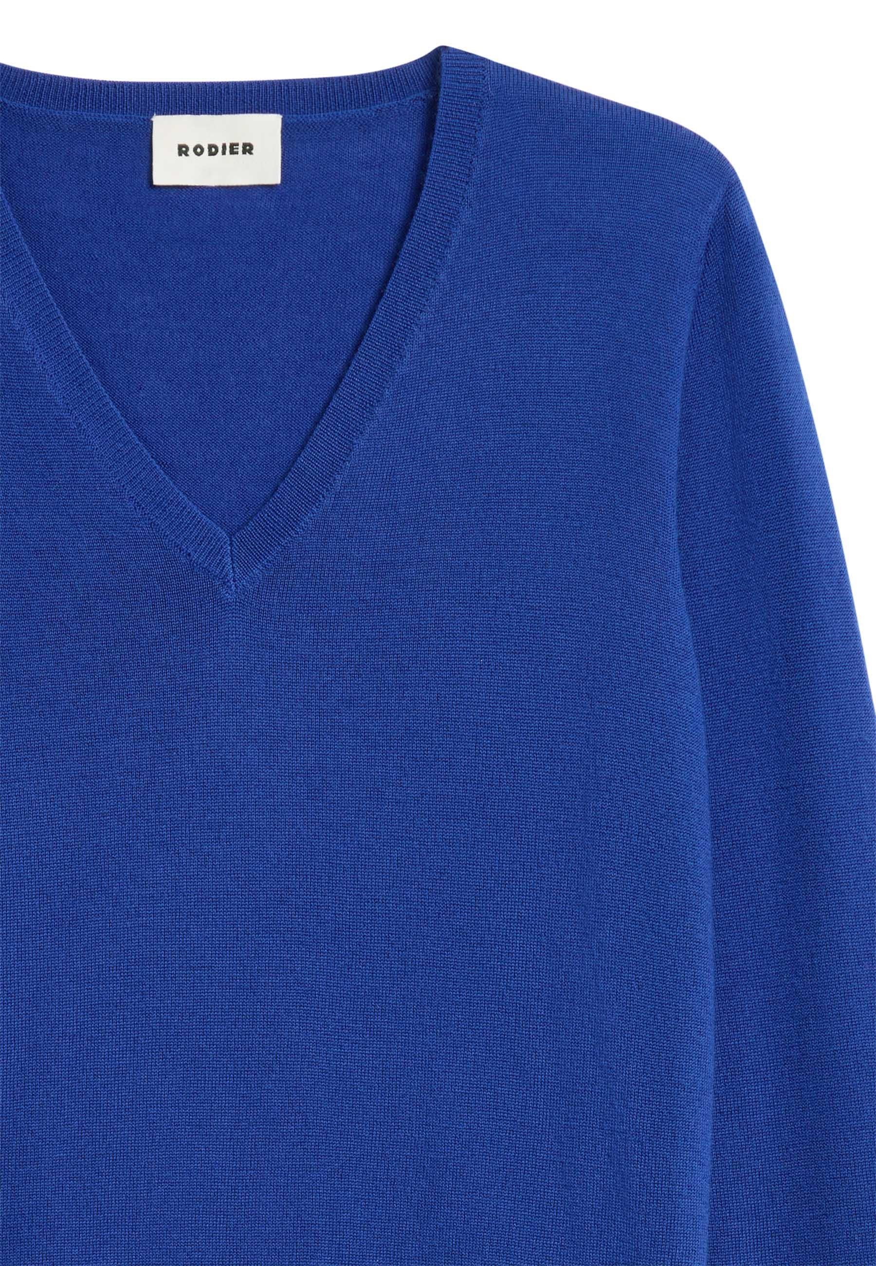 Bunelle wool V-neck sweater RODIER Blue