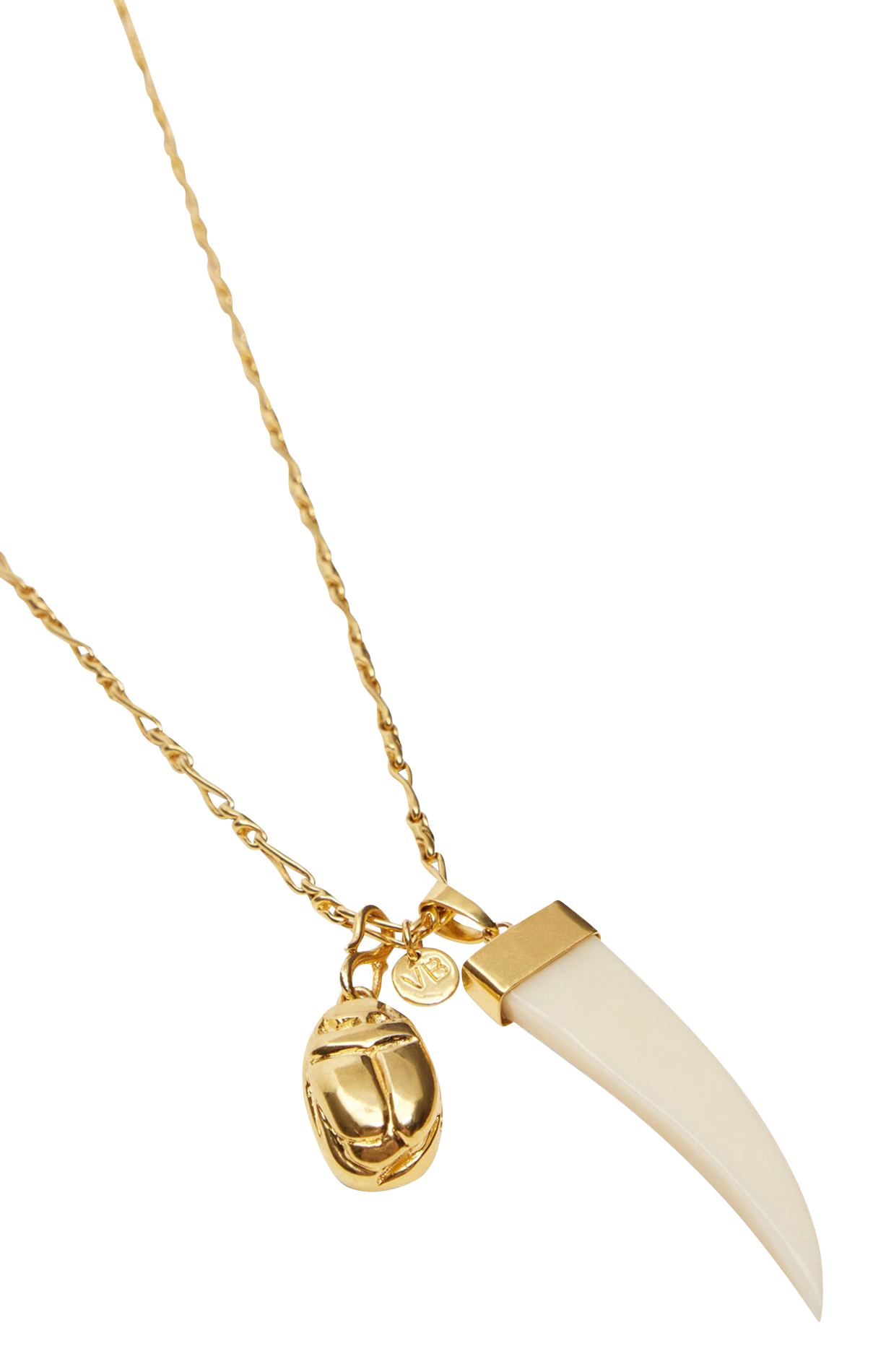 Long golden brass necklace VANESSA BRUNO Golden