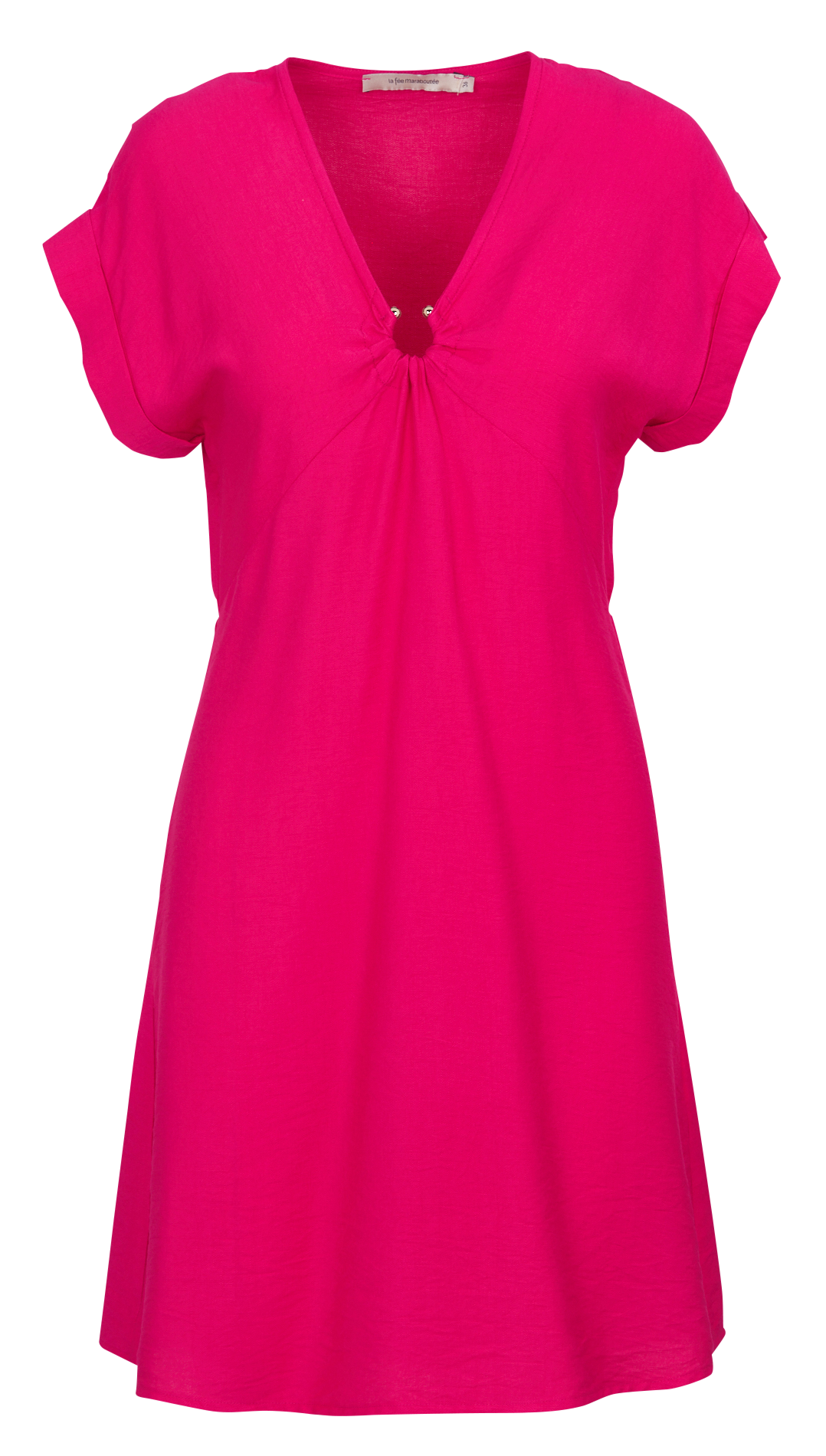 Robe courte col V LA FEE MARABOUTEE