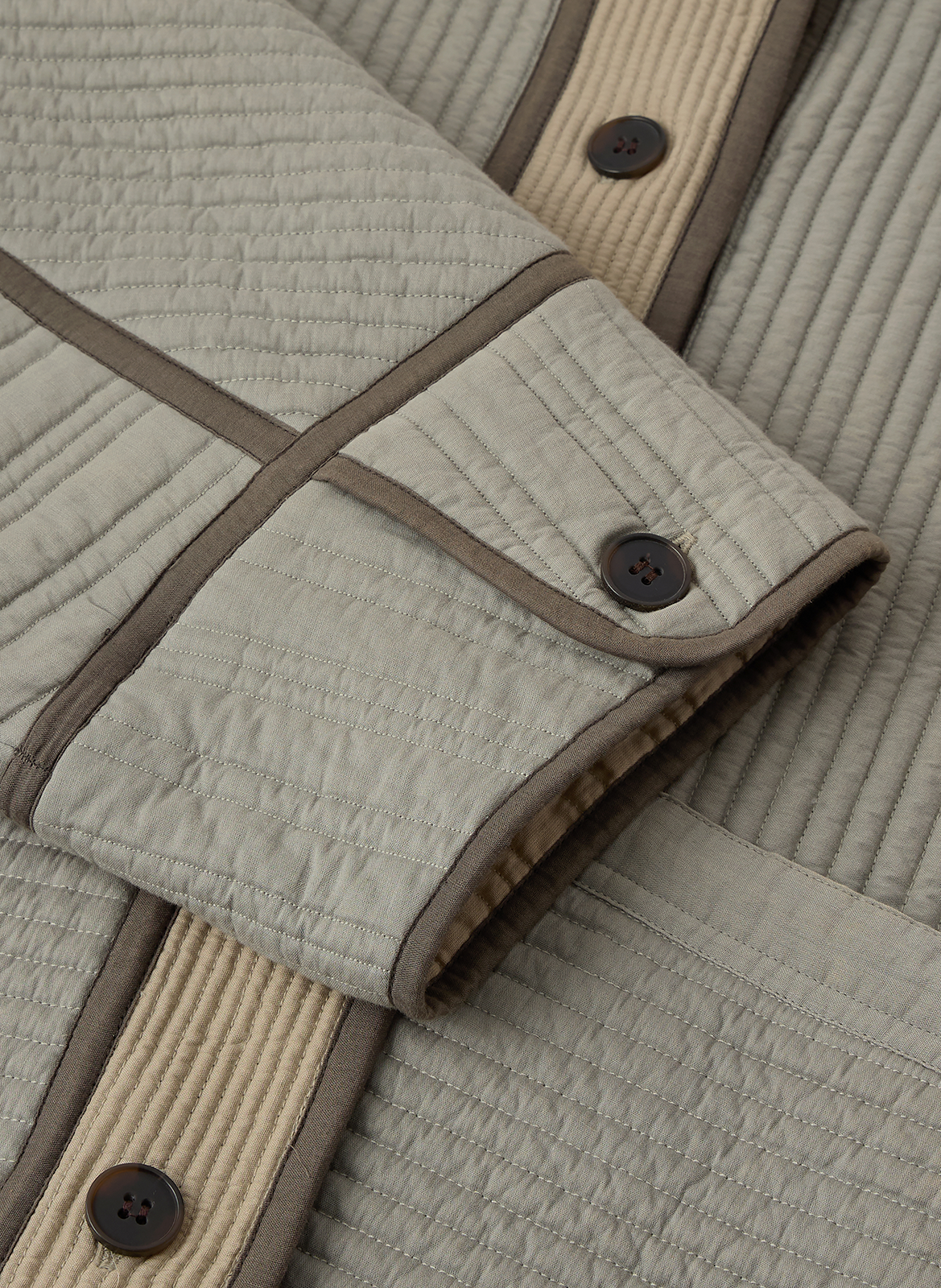 Oversize-Jacke aus Baumwolle SOEUR Grun