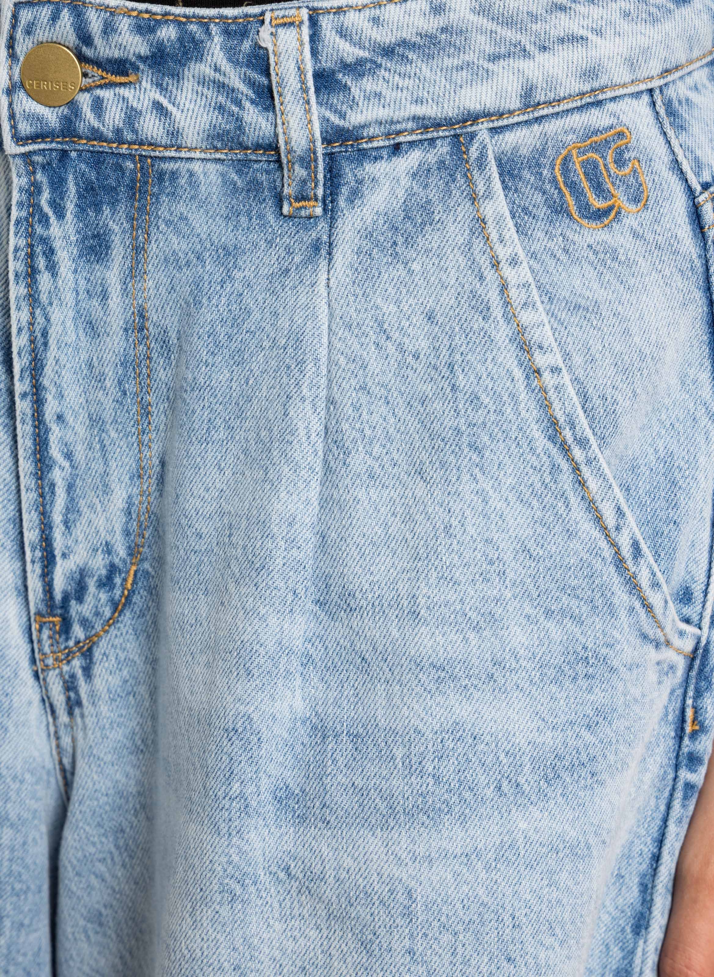 Pantalon large  LE TEMPS DES CERISES Bleu