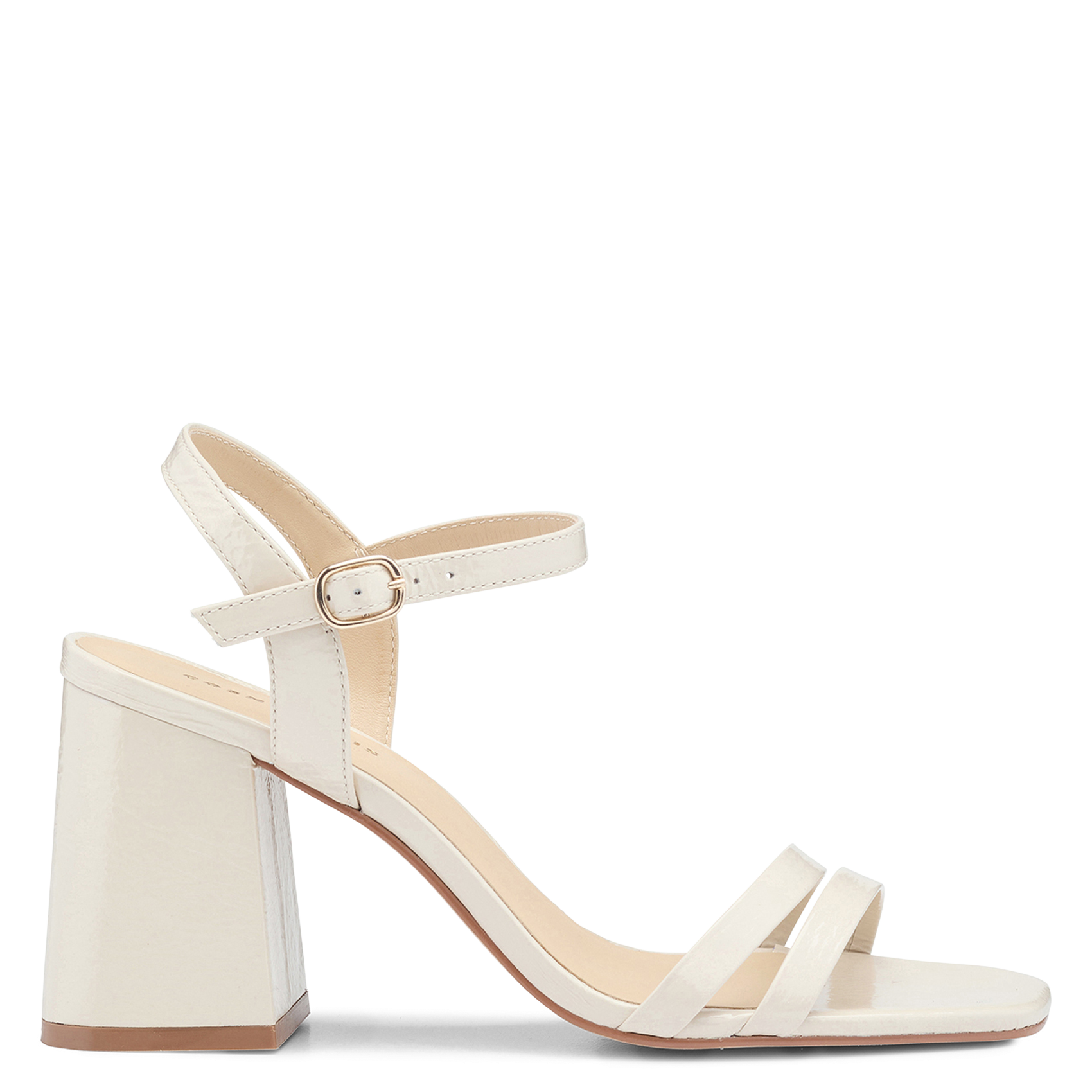 Pépite high-heeled leather sandals COSMOPARIS Beige