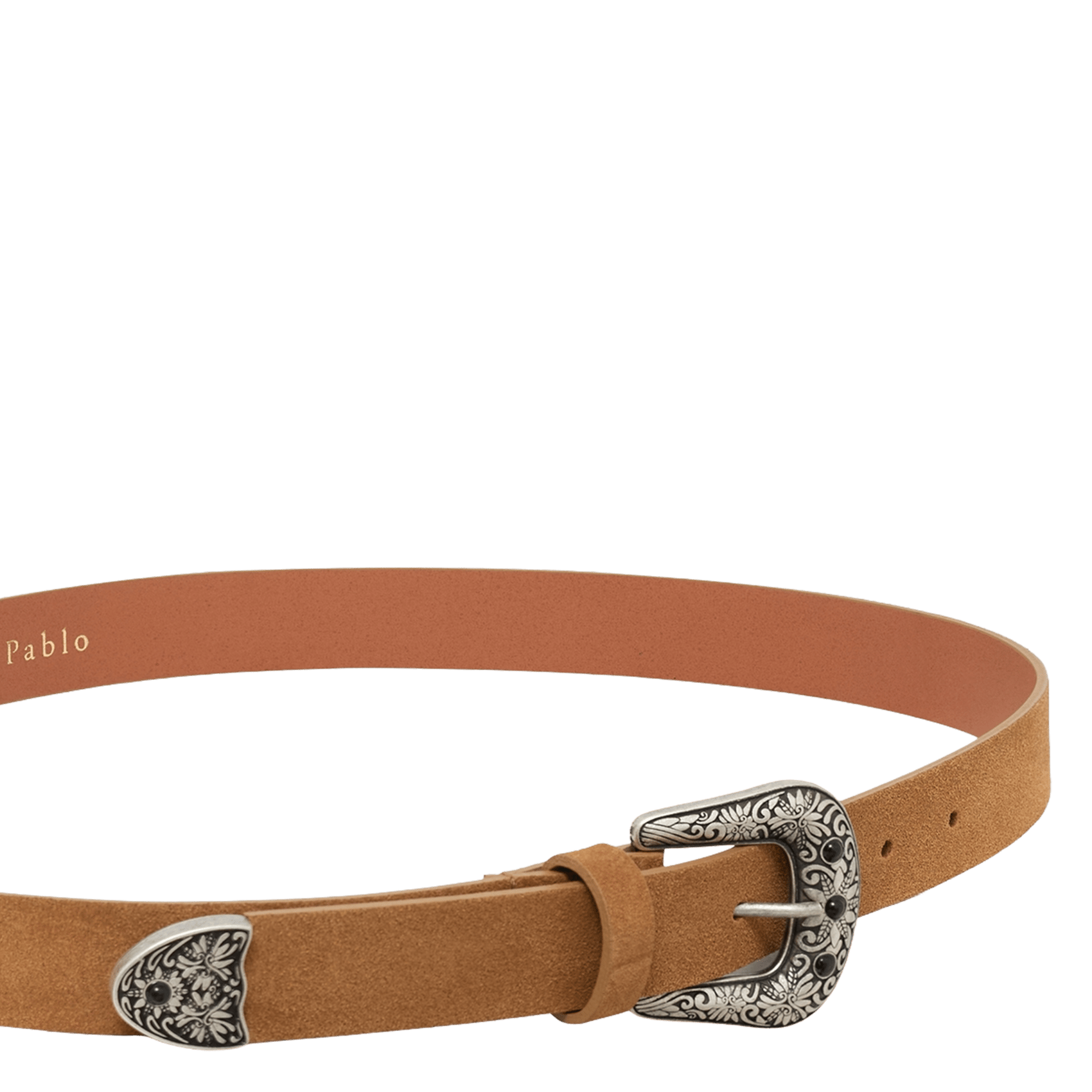 - Gespsluiting. - Breedte: 3 cm.  PABLO Bruin