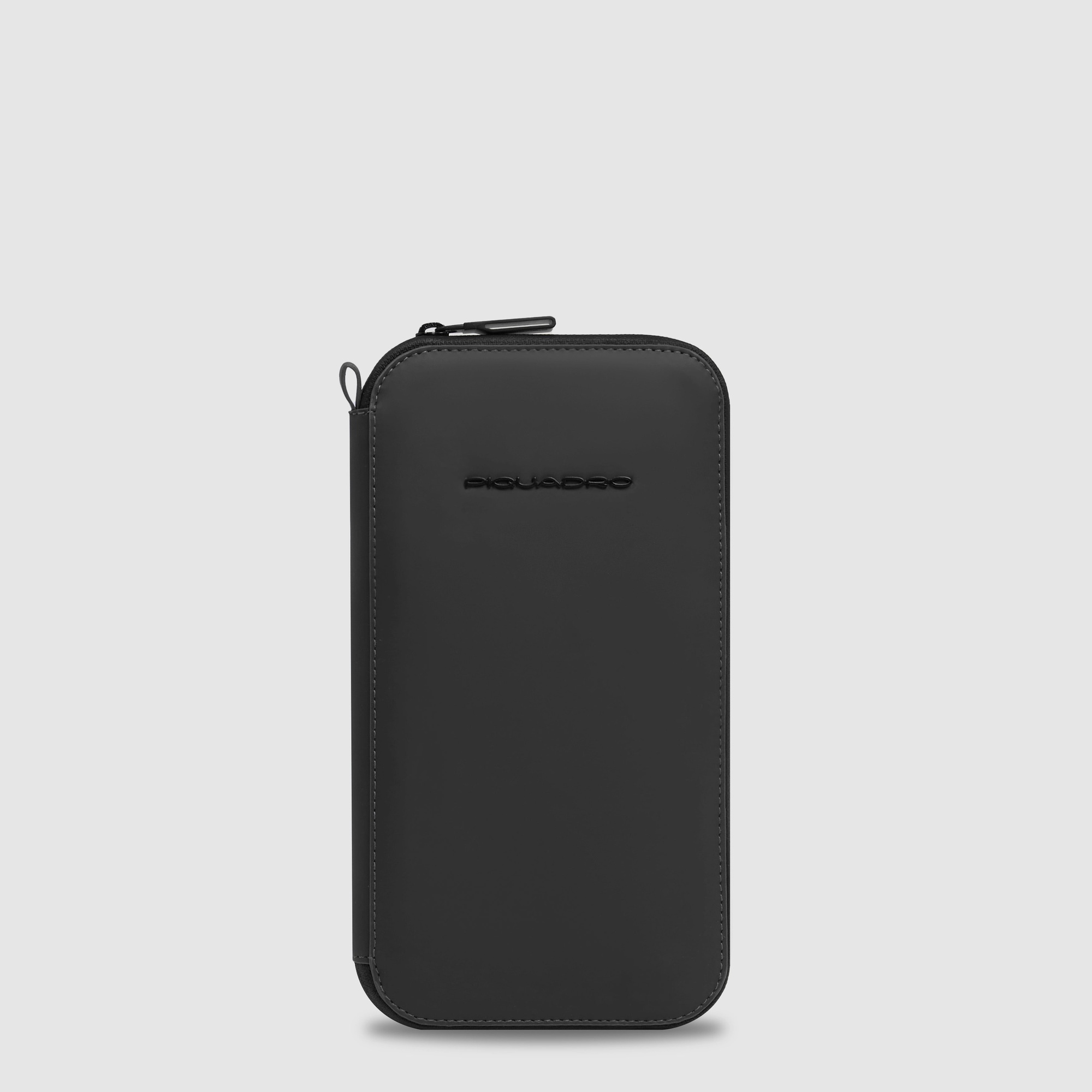Zippered passport holder Black