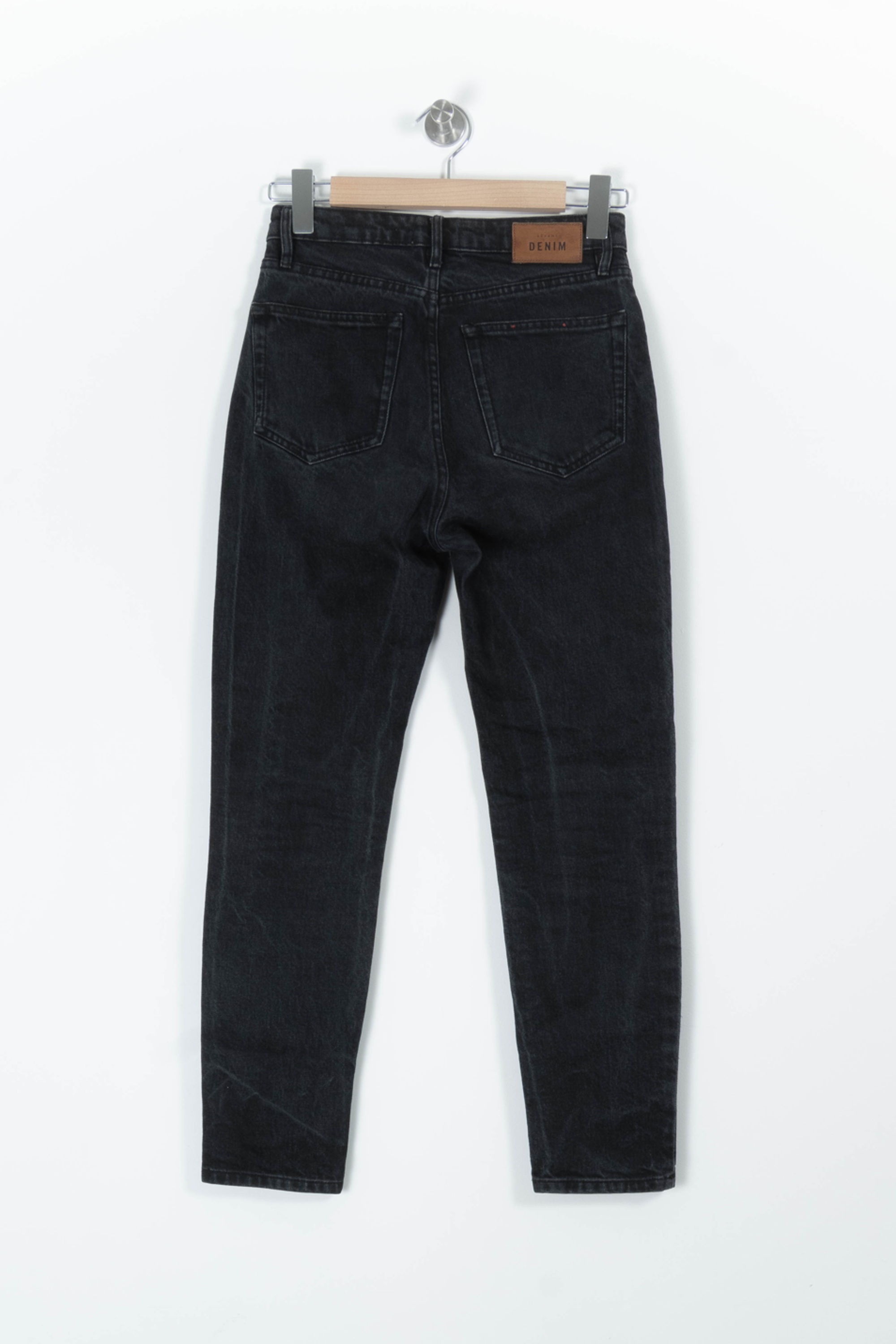 Cropped slim jeans with studs SEZANE - Seconde main Grey