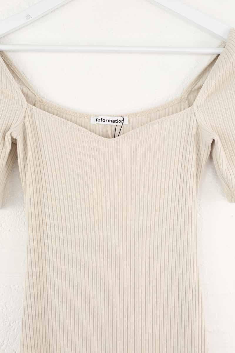 Robe REFORMATION - Seconde Main Beige