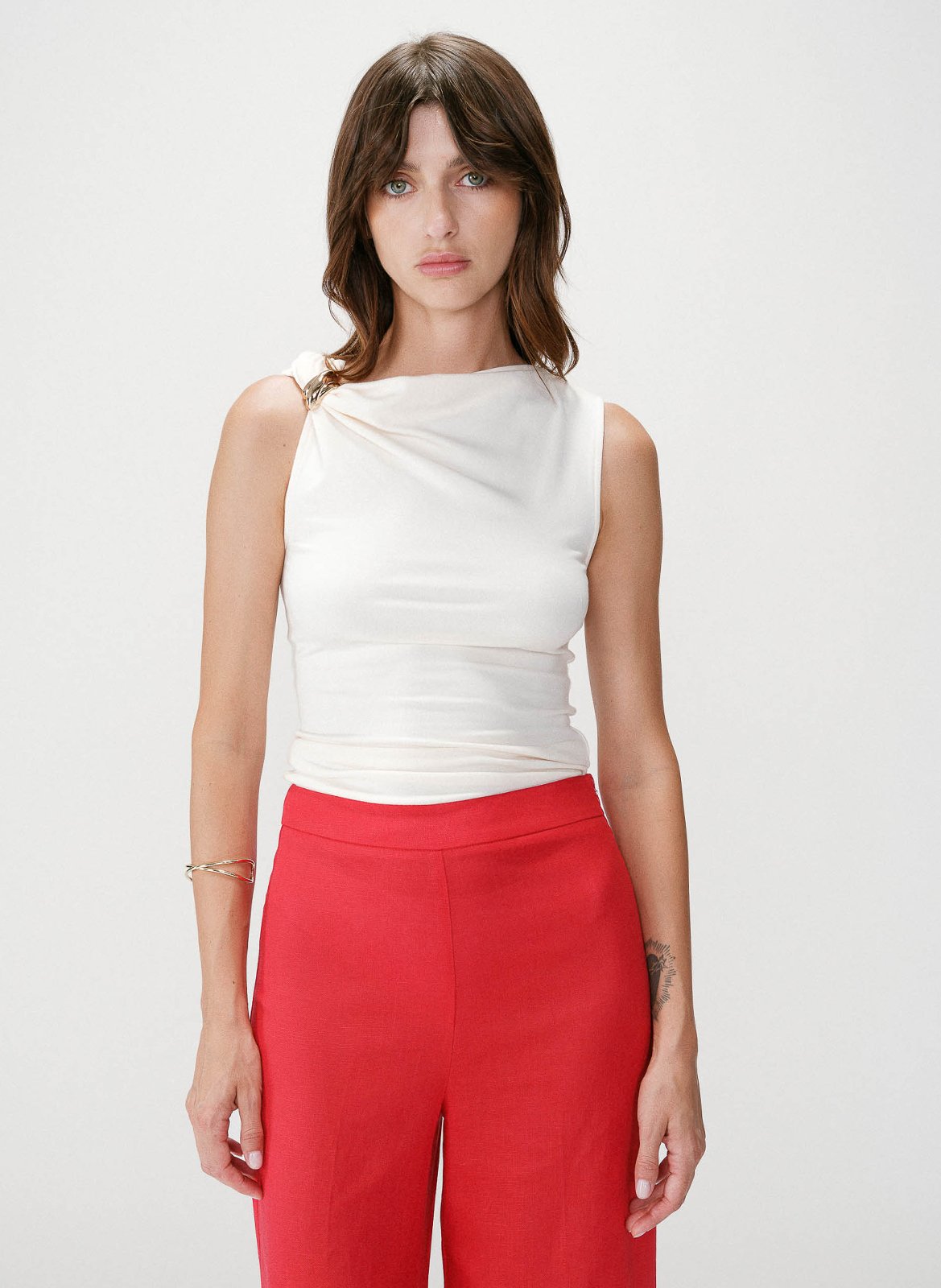 Wijde broek GRACE ET MILA Rood