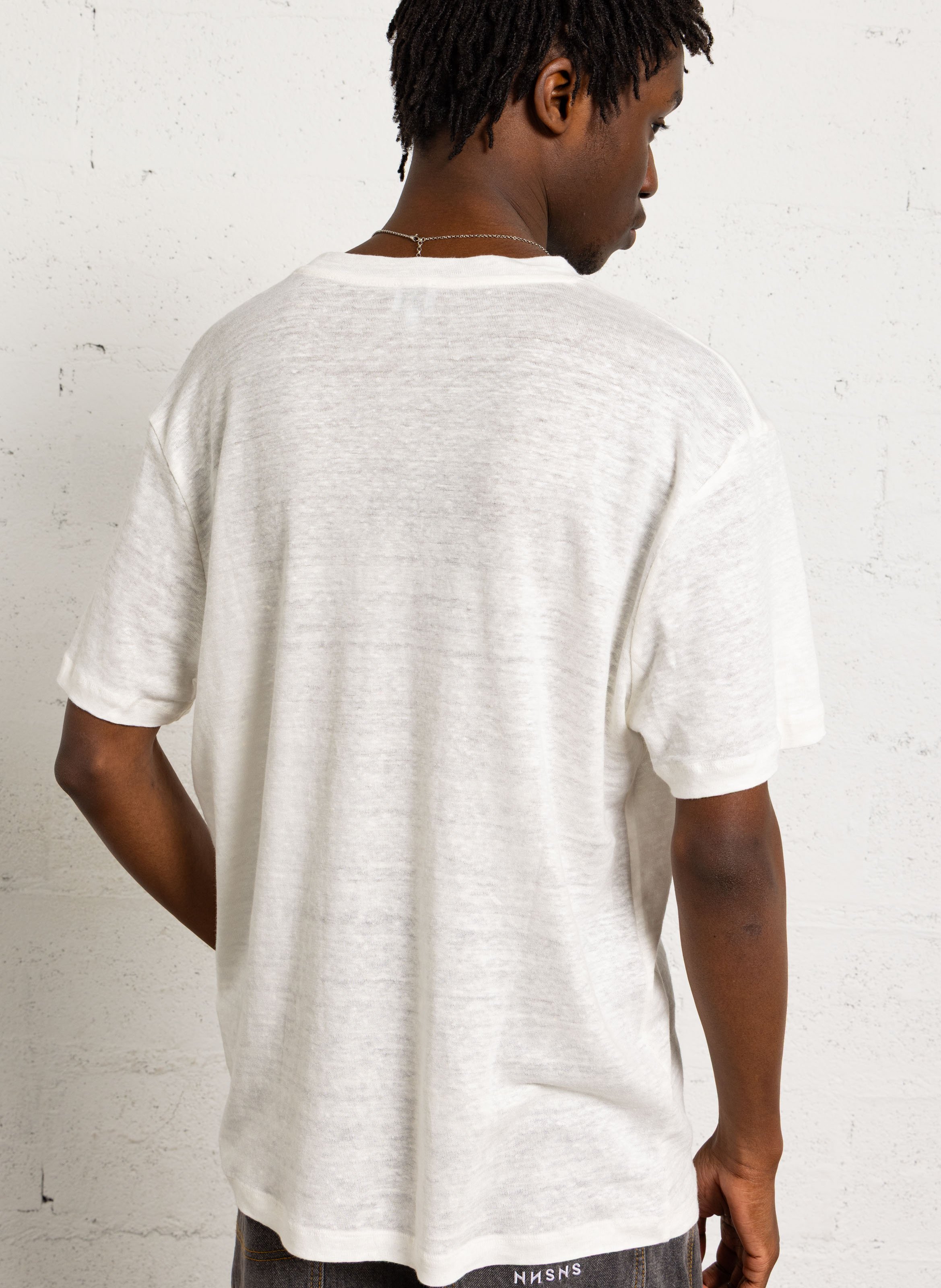 T-shirt oversize en lin AU PRINTEMPS PARIS Beige