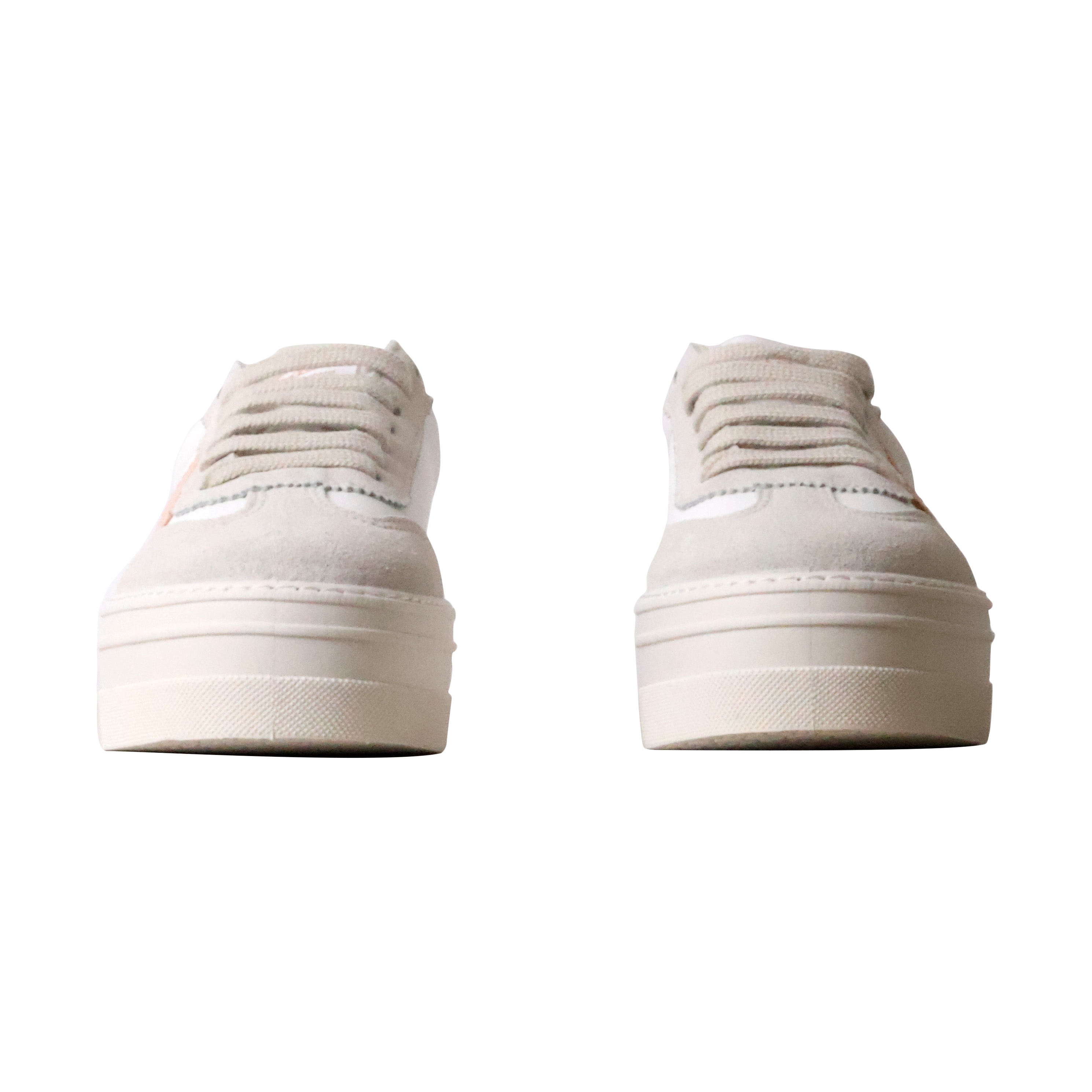 Leather trainers VICTORIA Beige