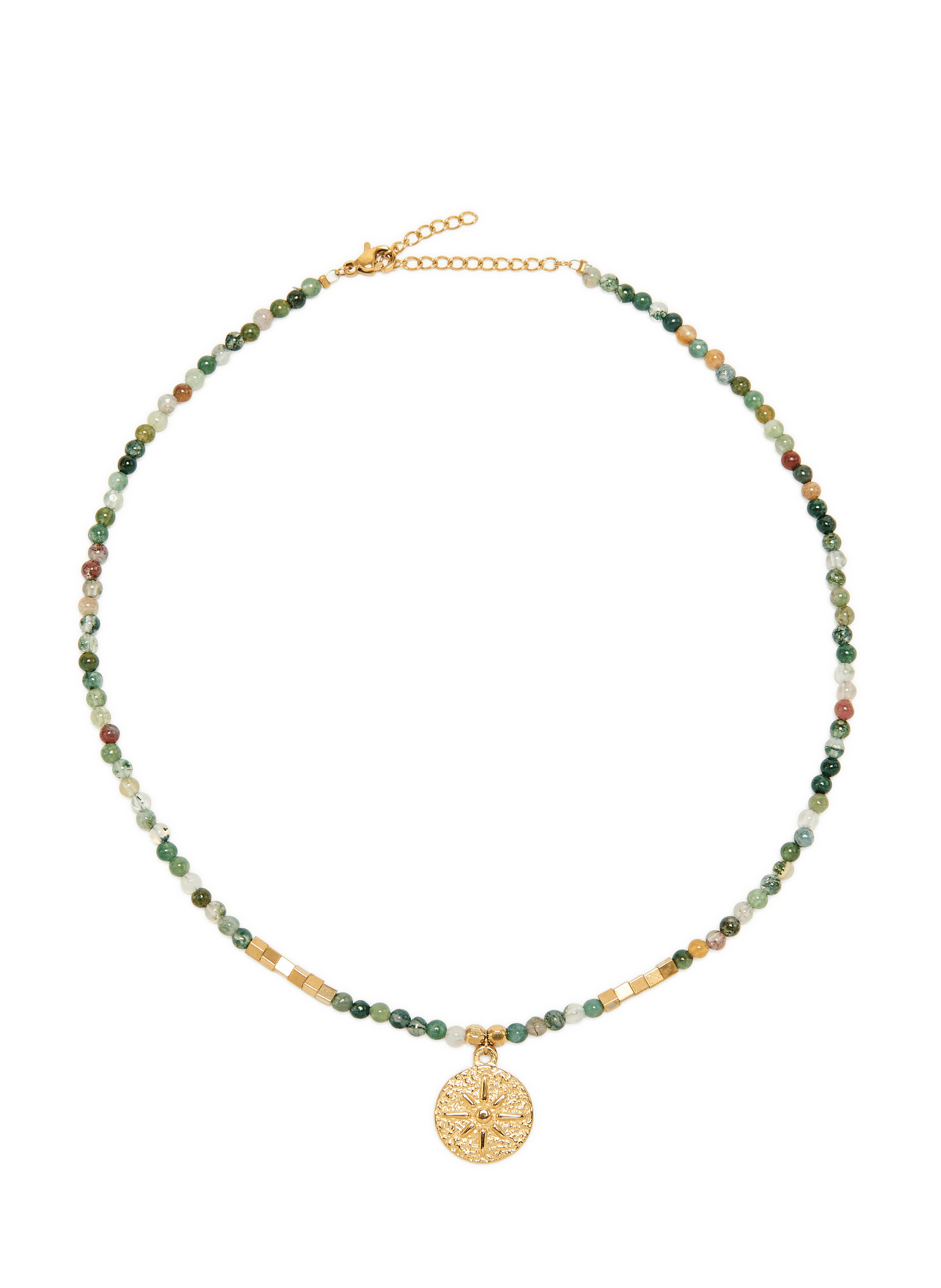 Pendant necklace with gemstones AU PRINTEMPS PARIS Green