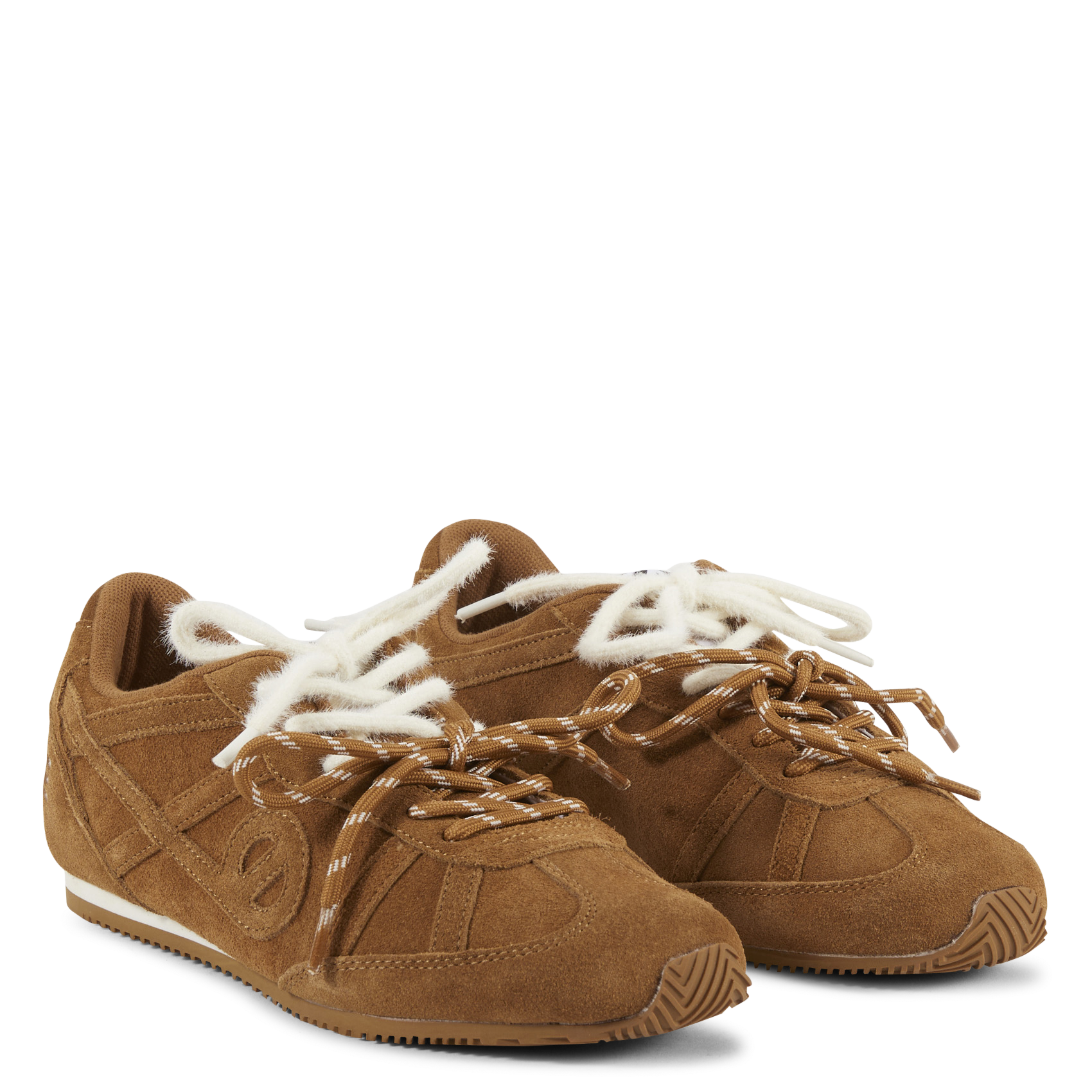 Lage sneakers van veloursleer NO NAME Bruin