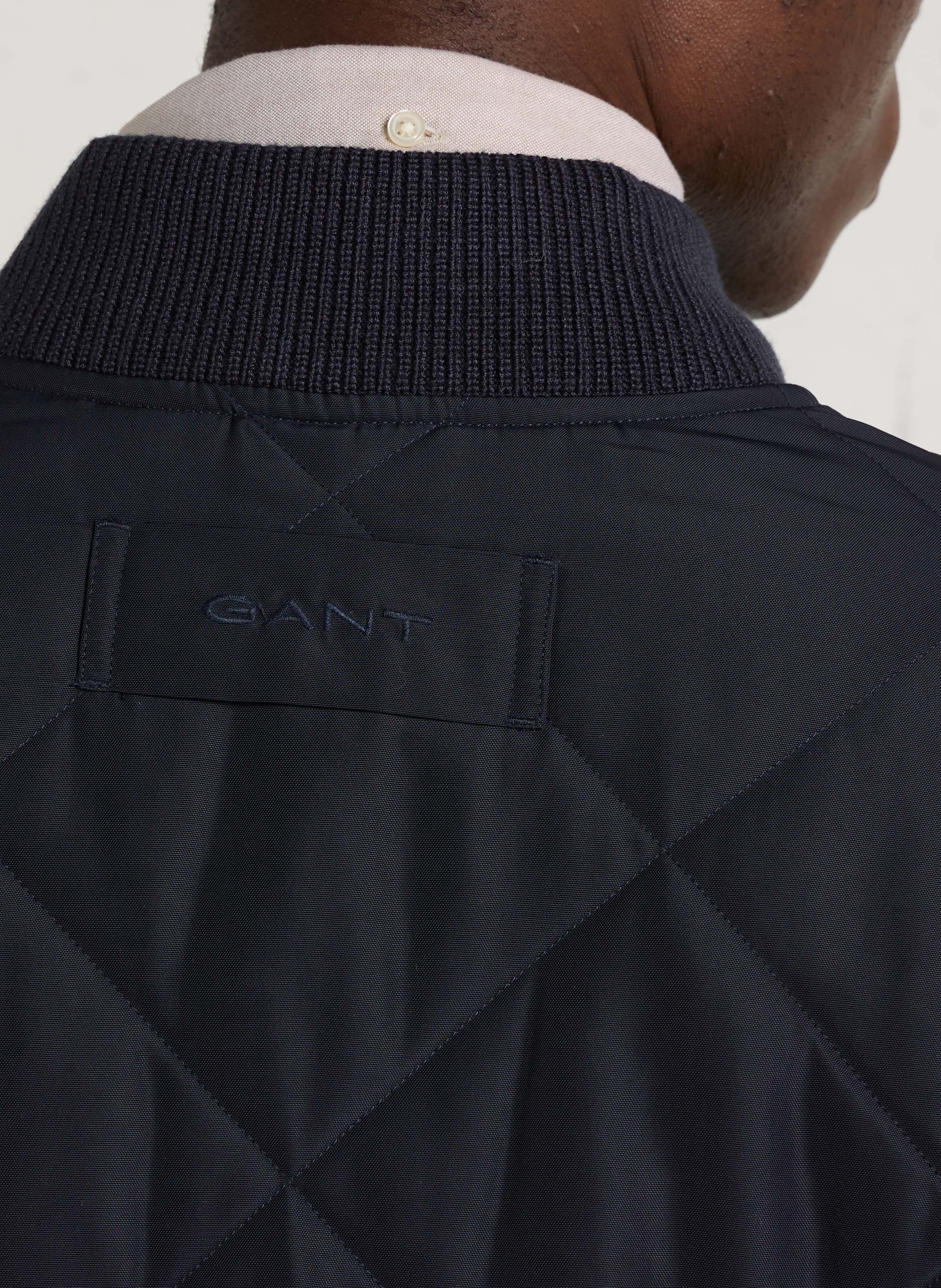 Blouson droit réversible à carreaux effet matelassé GANT Bleu