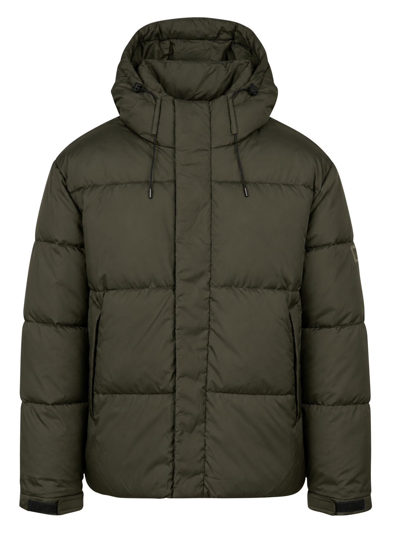 Gerade Steppjacke mit einfarbiger Kapuze PEPE JEANS Grun